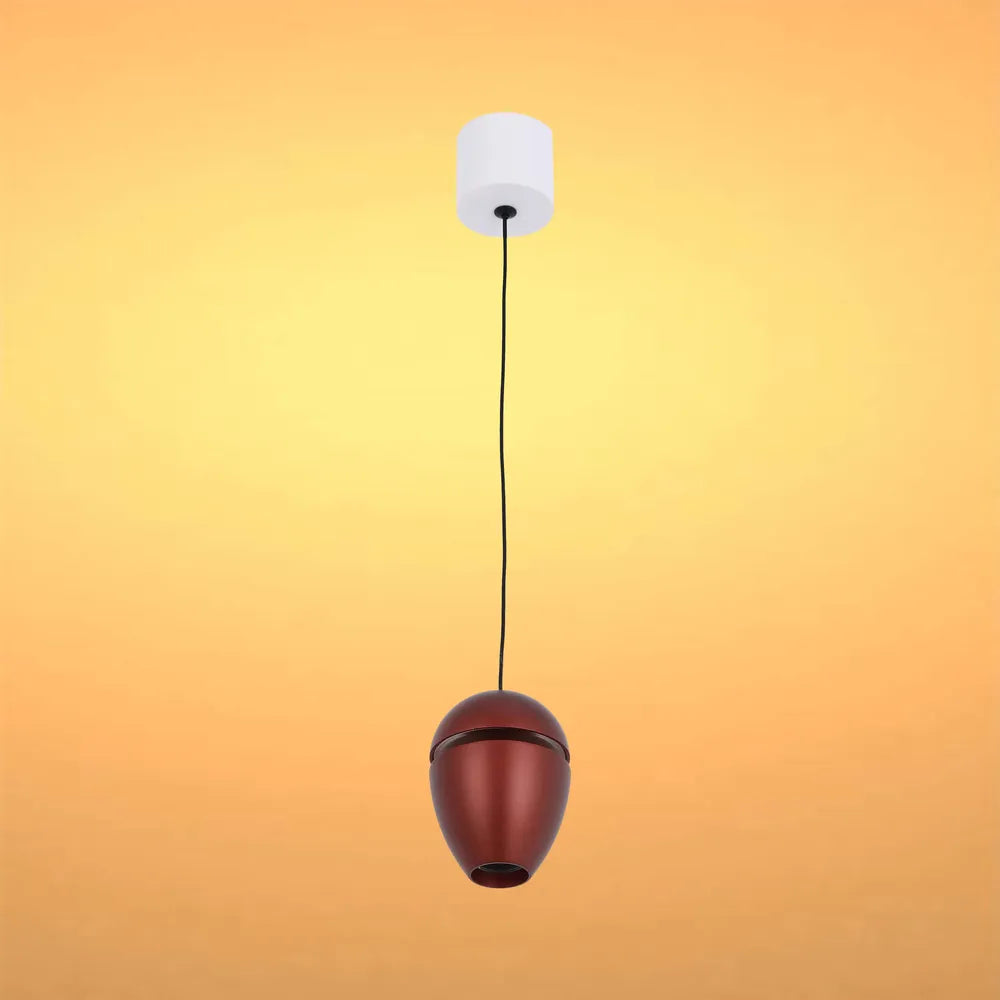 Lámpara de Suspensión Downlight TEKLED Lámpara de Suspensión LED Acorn Downlight con Efecto de Iluminación de Cornisa 10W Blanco Cálido-Marrón-150-19072