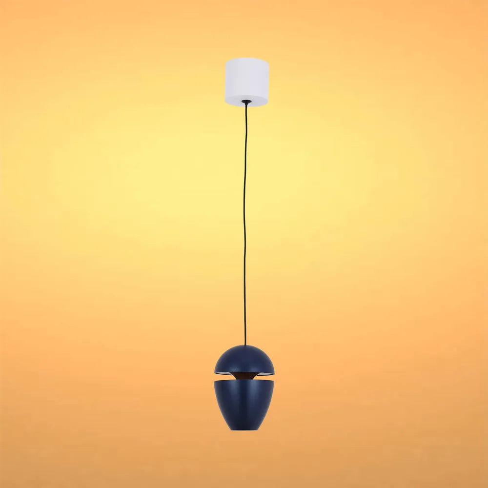 Lámpara colgante descendente TEKLED Acorn LED con efecto de iluminación indirecta 10W Blanco cálido-Azul-150-19074