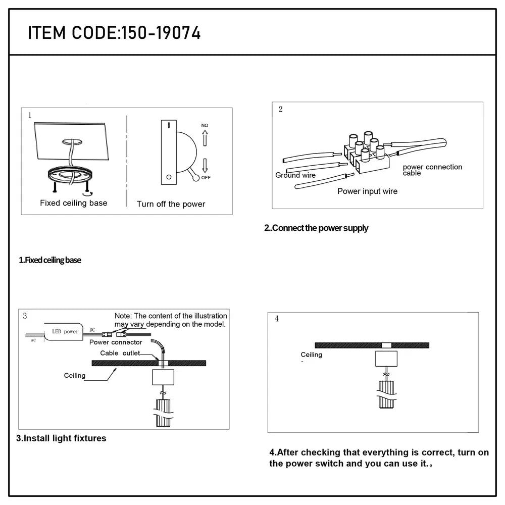 Manual de usuario para Acorn LED Pendant Downlight con Efecto de Iluminación en Cornisa 10W Luz Cálida-150-19074