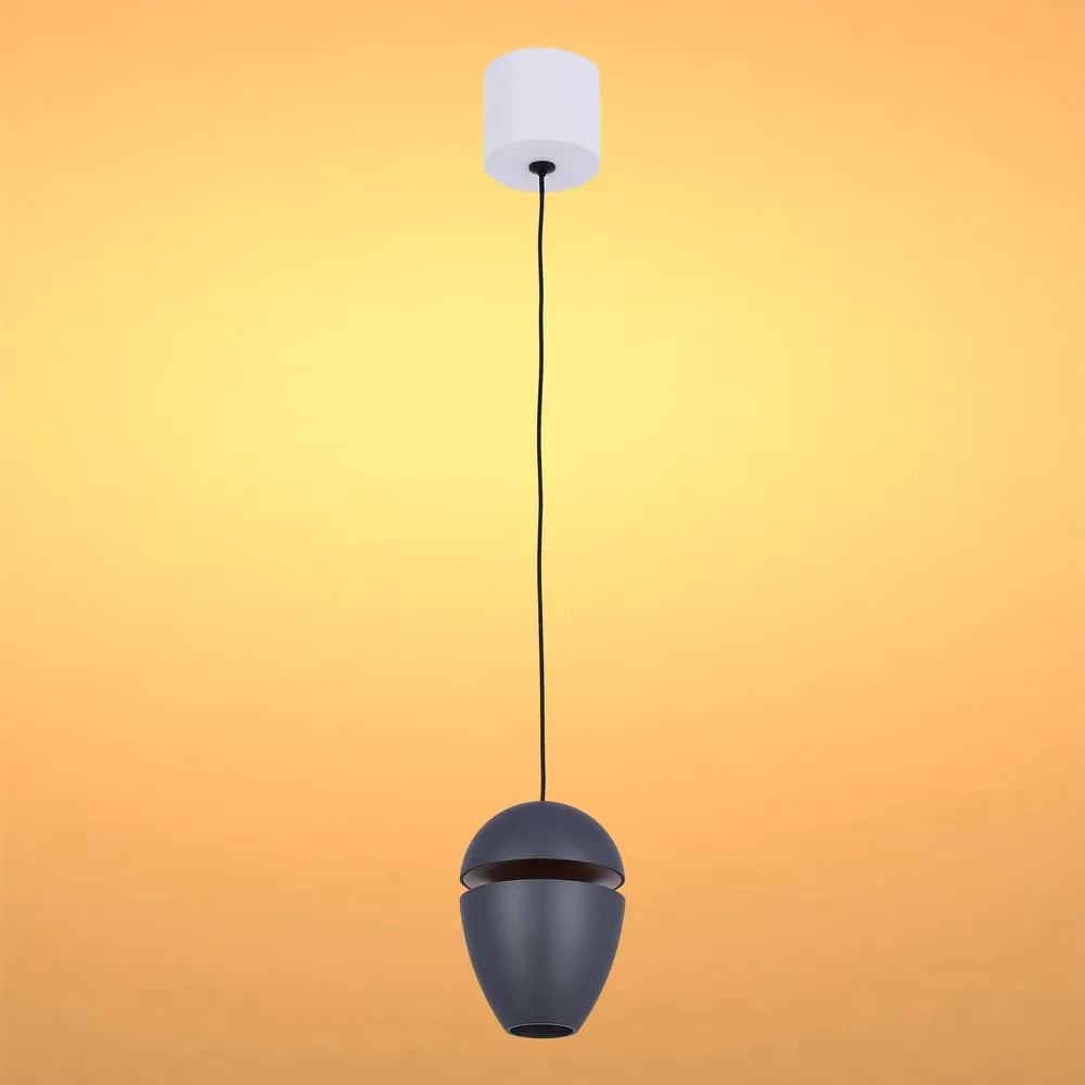 Luminaria Colgante Downlight TEKLED Acorn LED con Efecto de Iluminación en Cueva 10W Blanco Cálido-Gris Oscuro-150-19076