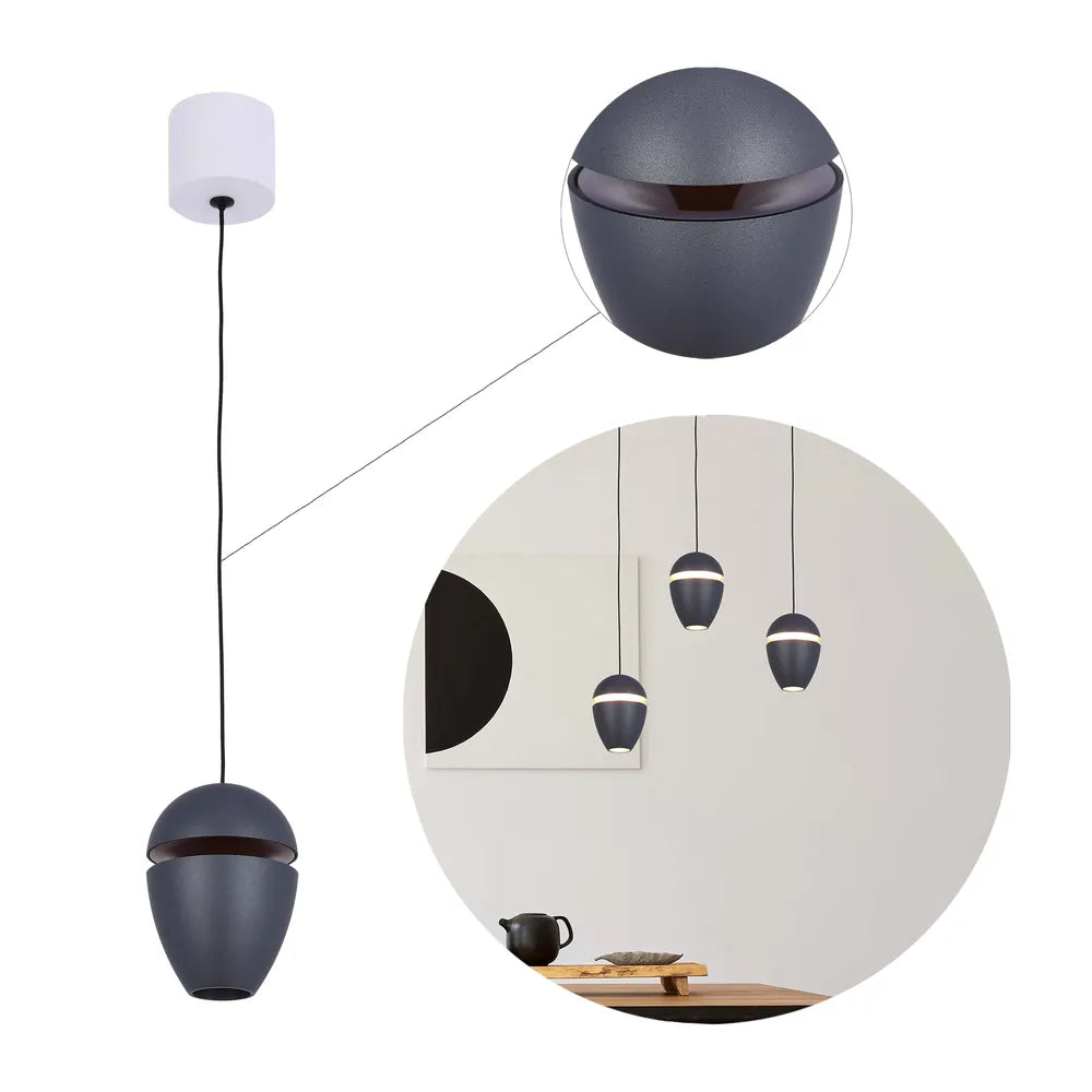 Plano cerrado del Downlight Colgante LED Acorn con Efecto de Iluminación de Cornisa 10W Blanco Cálido-150-19076