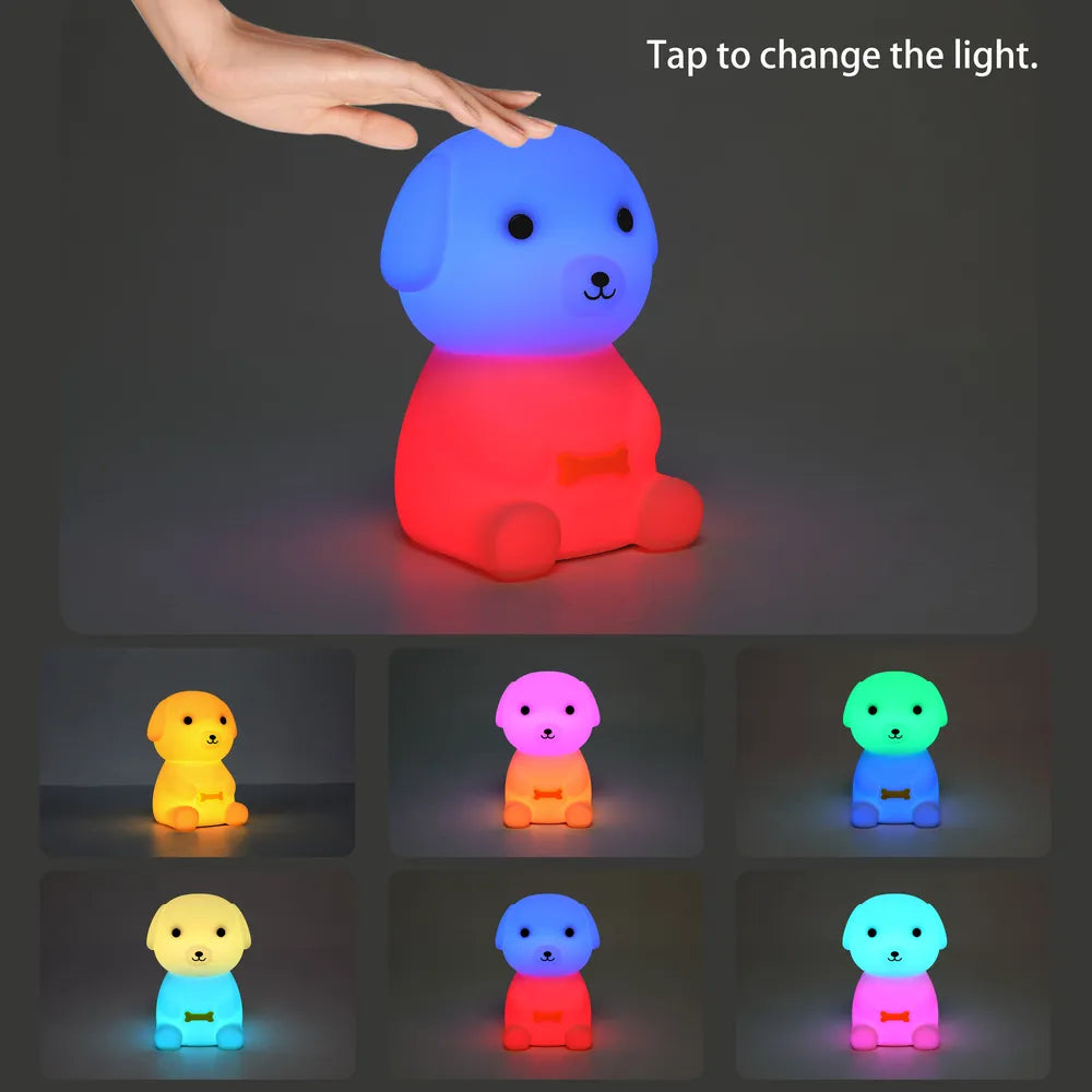 Detalles de la Adorable Luz Nocturna LED Recargable con Temporizador y Opciones de Cambio de Color-130-03774