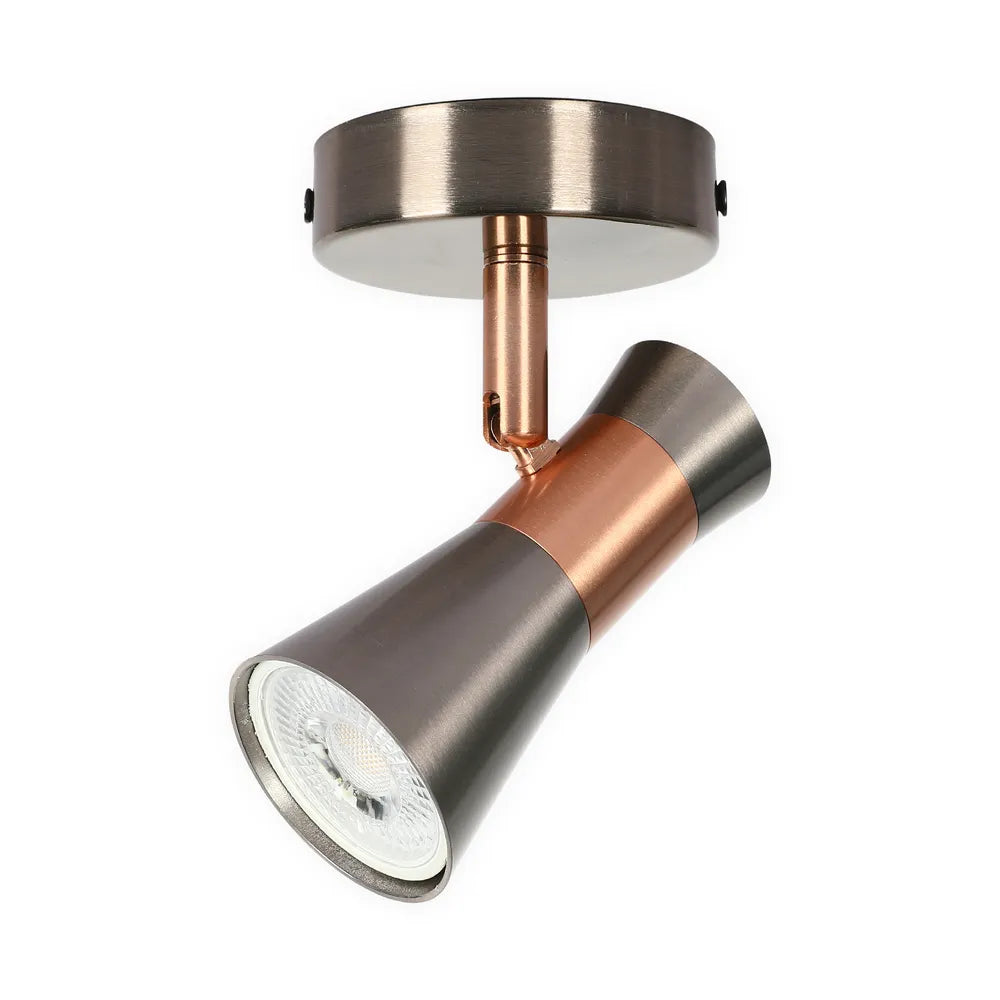 Focos de riel ajustables TEKLED Antique Bronze & Copper - 1 Lámpara - 172-03138
