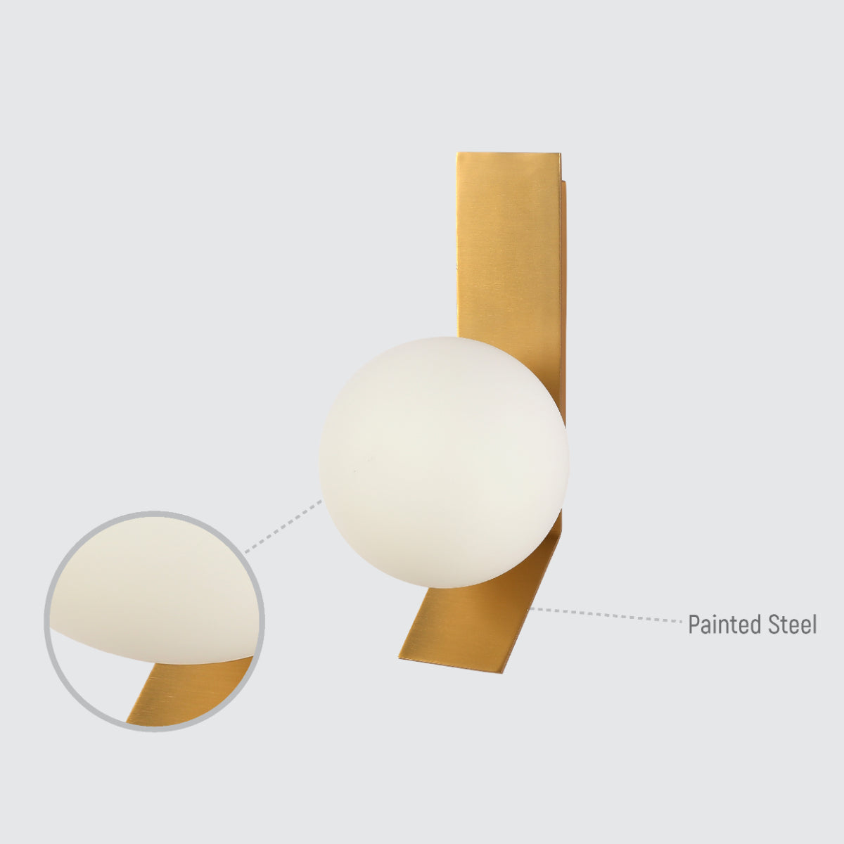 Aplique de pared ajustable en forma de globo, perfecto para salas modernas y espacios contemporáneos, combinando estilo y funcionalidad.