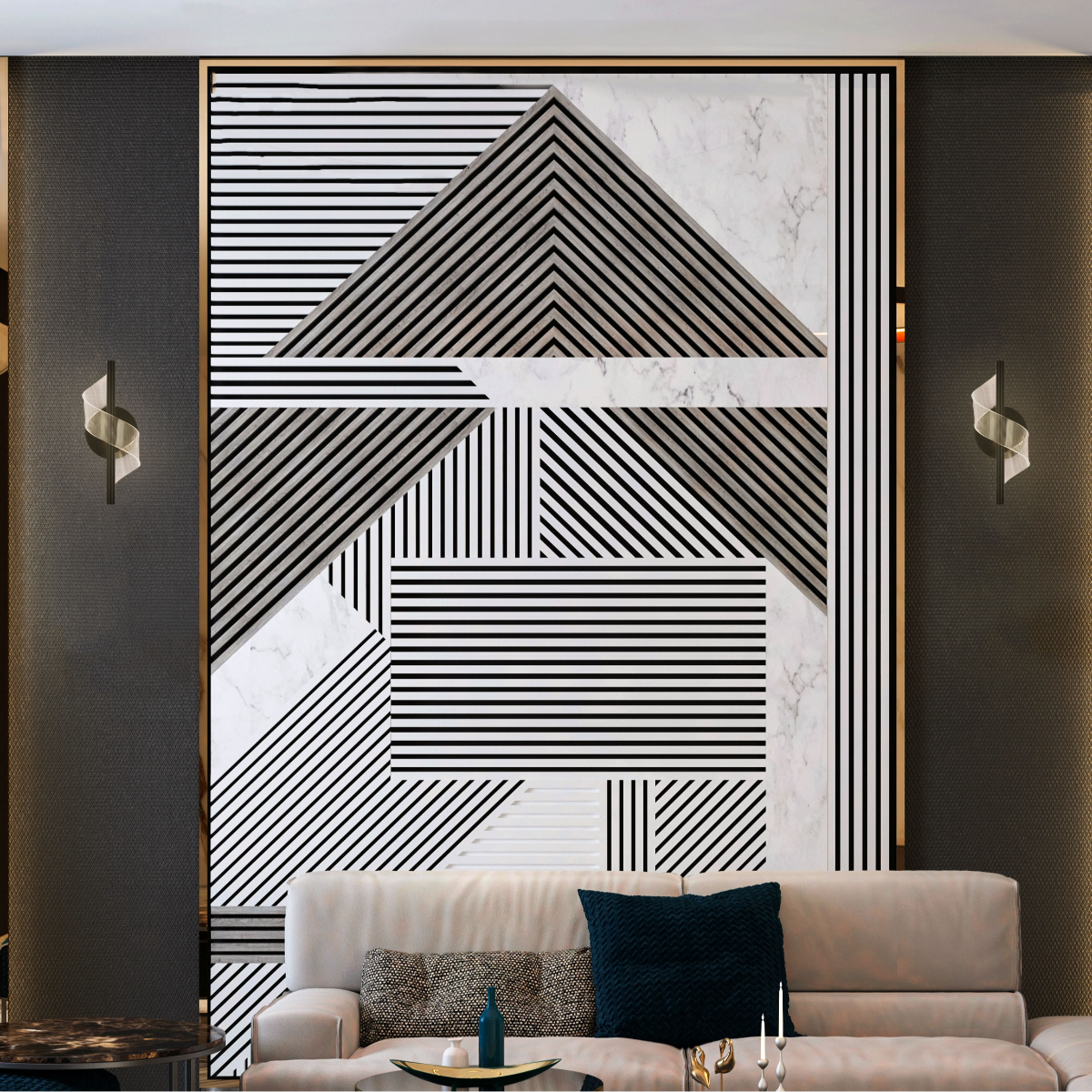 Apliqué de pared LED en espiral, ideal para salas modernas, con acabado en cromo y temperatura de color ajustable.