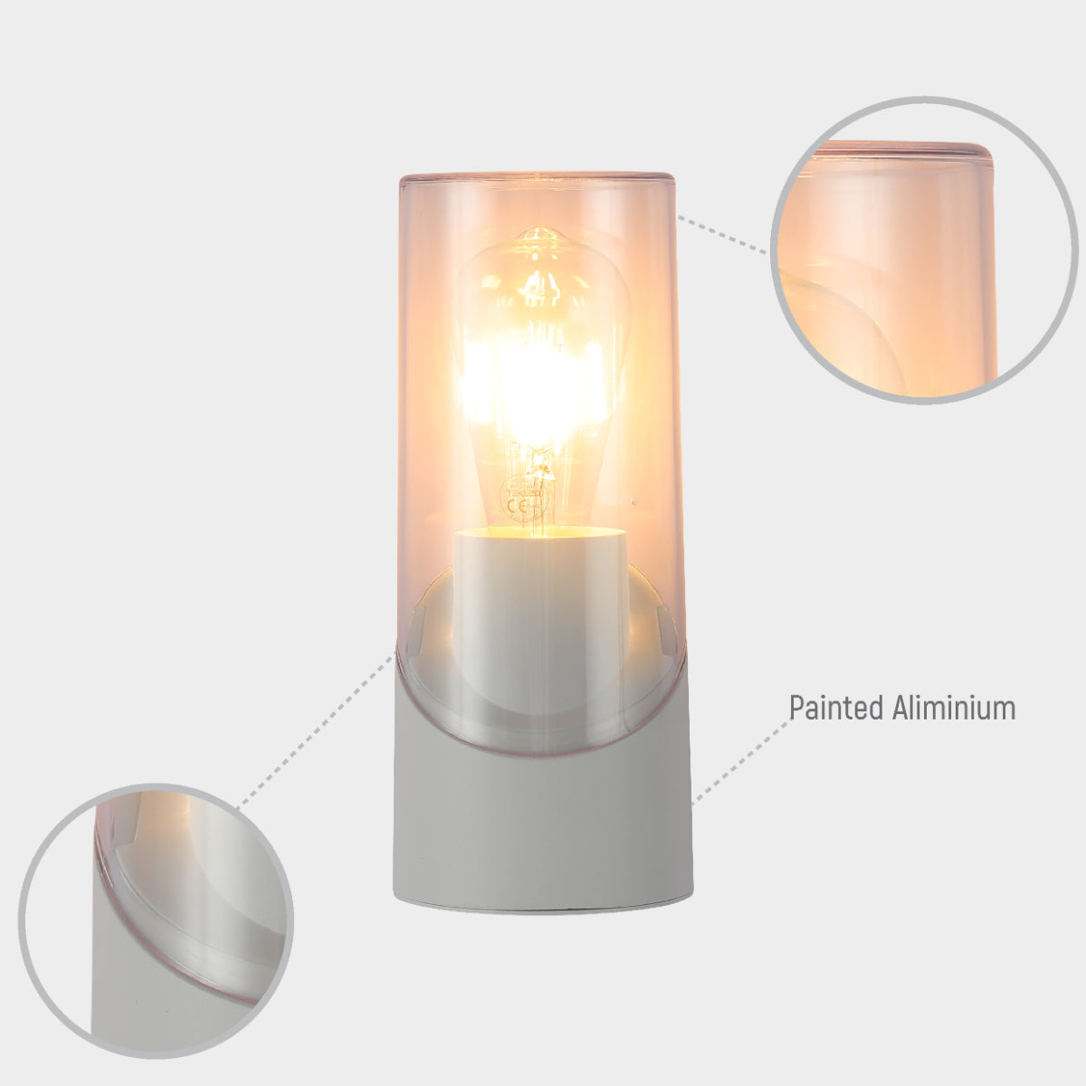 Aplique de pared exterior de diseño contemporáneo, ideal para entradas y patios con estilo moderno, resistente al clima IP54.