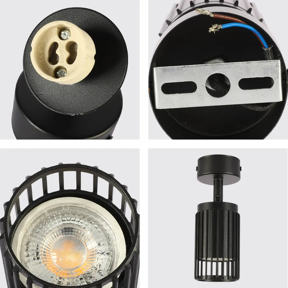 Toma de cerca del Spotlight GU10 Ajustable Aria Cage-Bar-172-03153