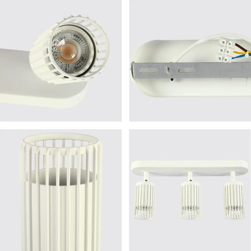 Toma cercana del Foco Ajustable GU10 Aria Cage-Bar-172-03156