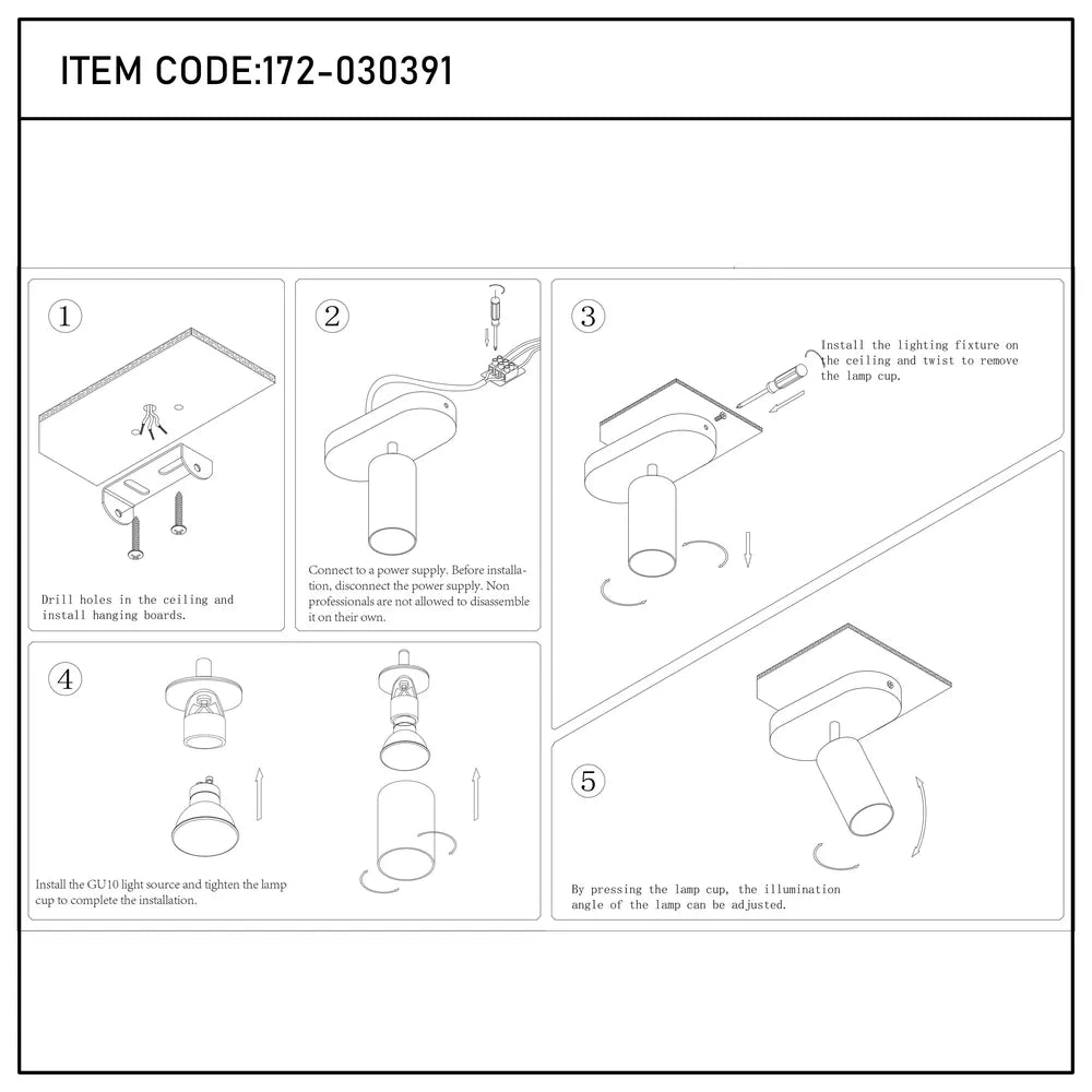 Manual de usuario para Foco cilíndrico Astra Pearl Grey GU10-172-030391