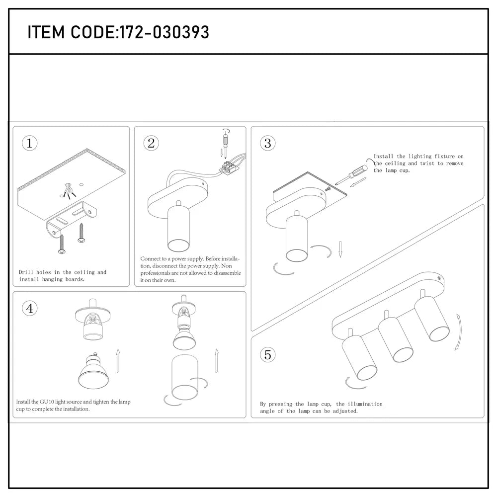 Manual de usuario del Foco Cilindro GU10 Astra Gris Perla-172-030393