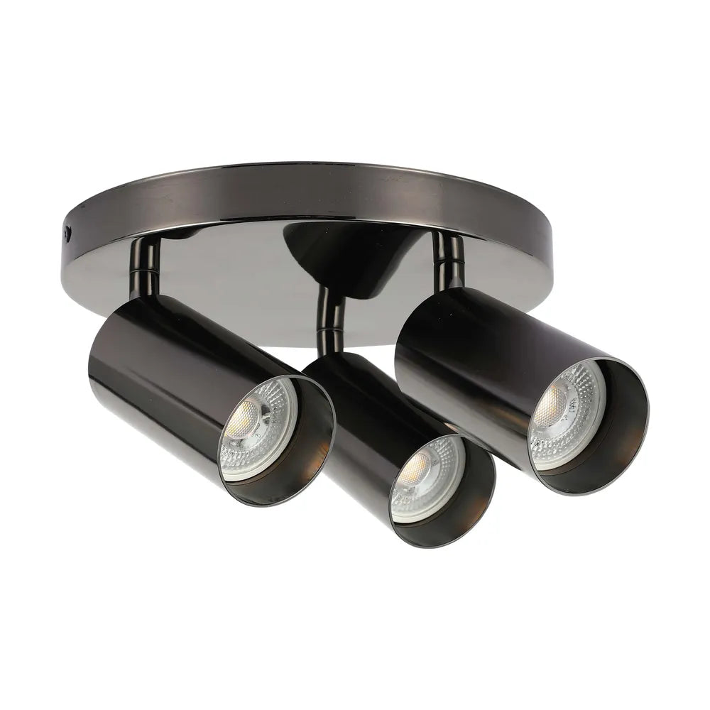 Focos TEKLED Astra Gris Perla Cilindro GU10 Foco-4 Lámpara-172-030394