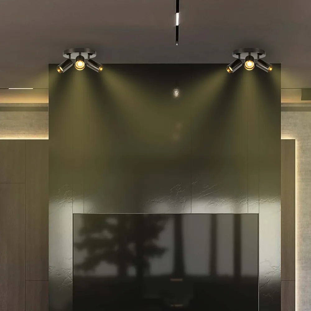 Aplique de techo cilíndrico Astra Pearl Grey GU10 iluminando una cocina moderna con decoración elegante, mejorando el ambiente contemporáneo y la funcionalidad.172-030394