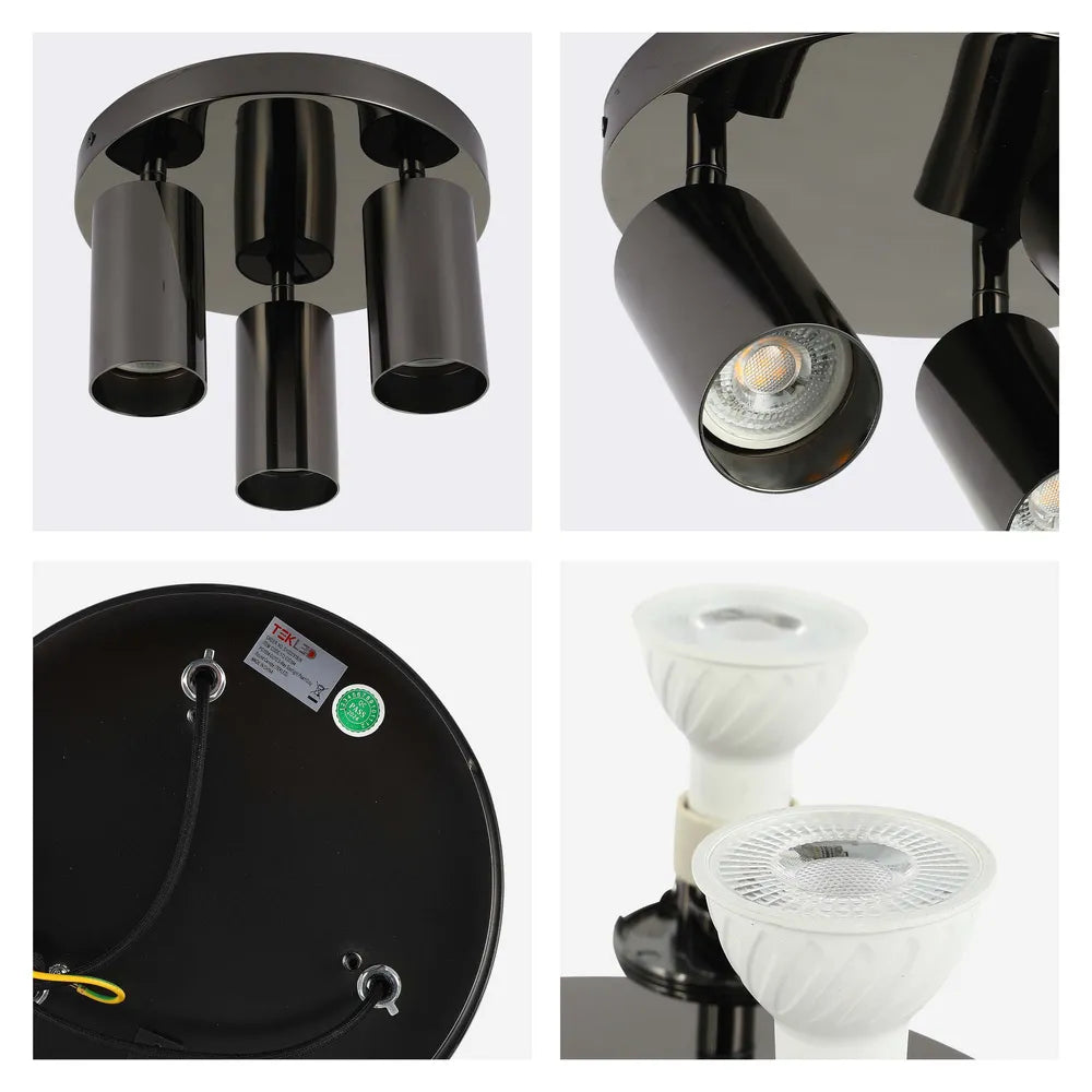 Detalles del Foco Cilíndrico Astra Gris Perla GU10-172-030394