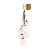 Wall Light TEKLED Bronze Wall Light 39307 Milky Glass 6xG9(TEKLED)-151-20054--151-20054