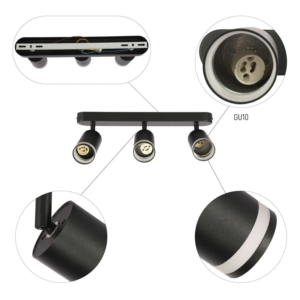 Toma de primer plano del Foco Circular Glow GU10-172-03037