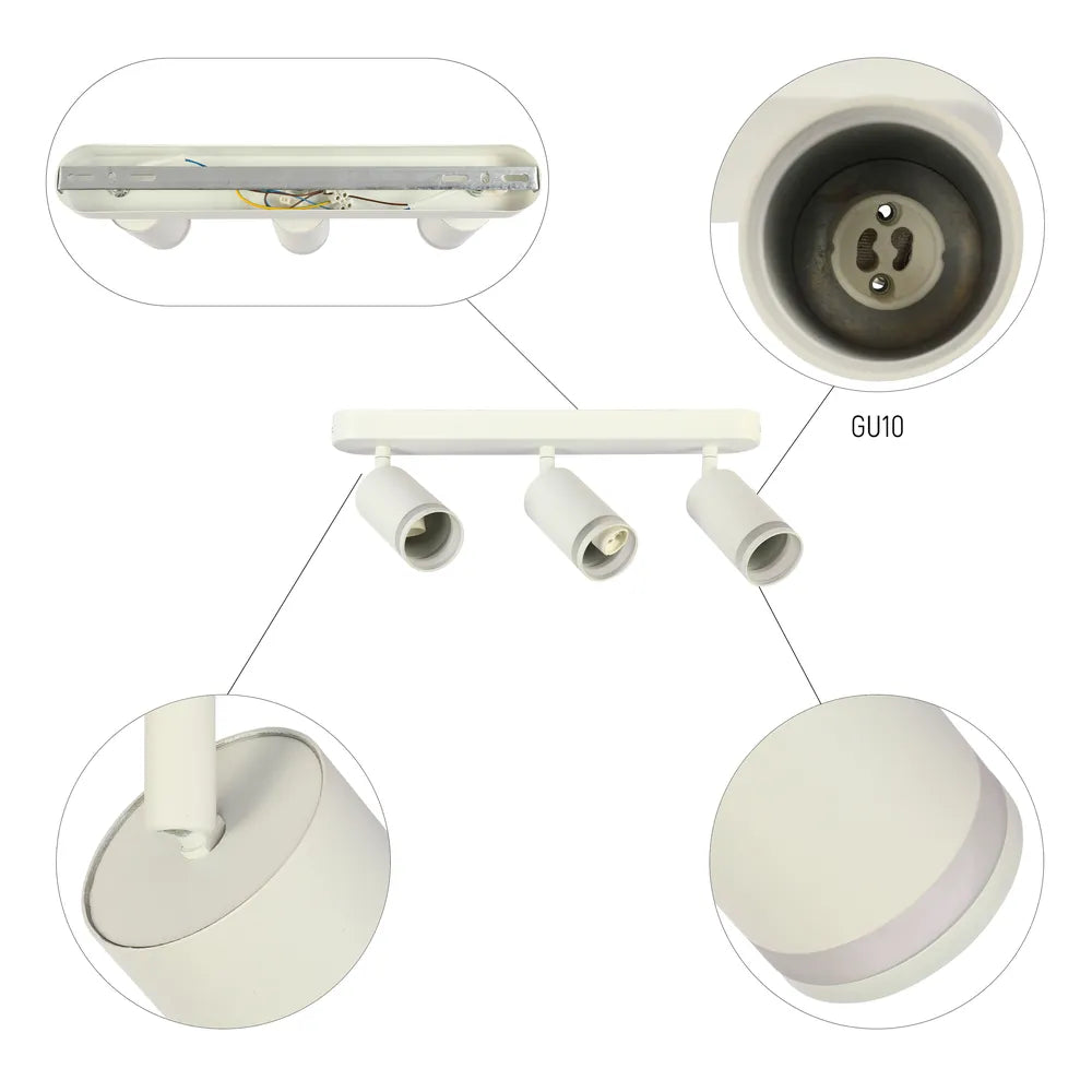 Toma cercana del Foco Circular Glow GU10 Fixture-172-03039