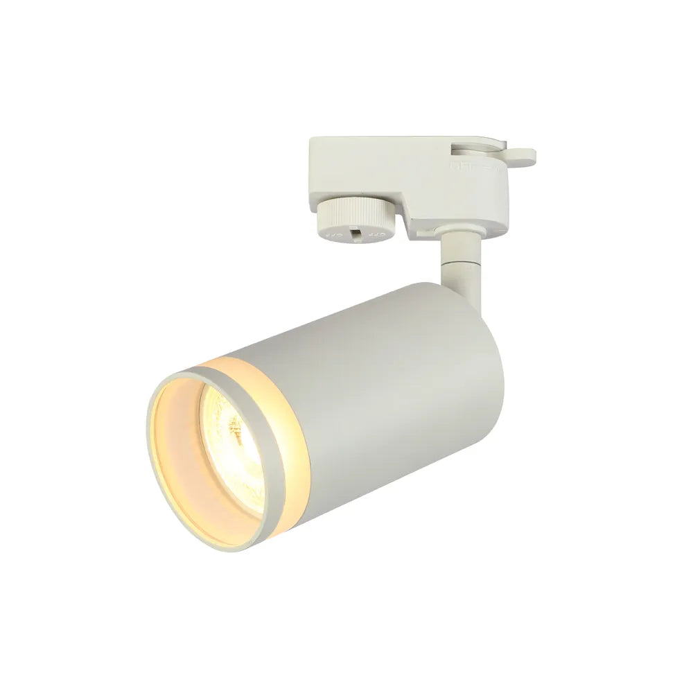 Luz de riel GU10 TEKLED Circular Glow GU10 Foco para riel- Blanco-173-03004