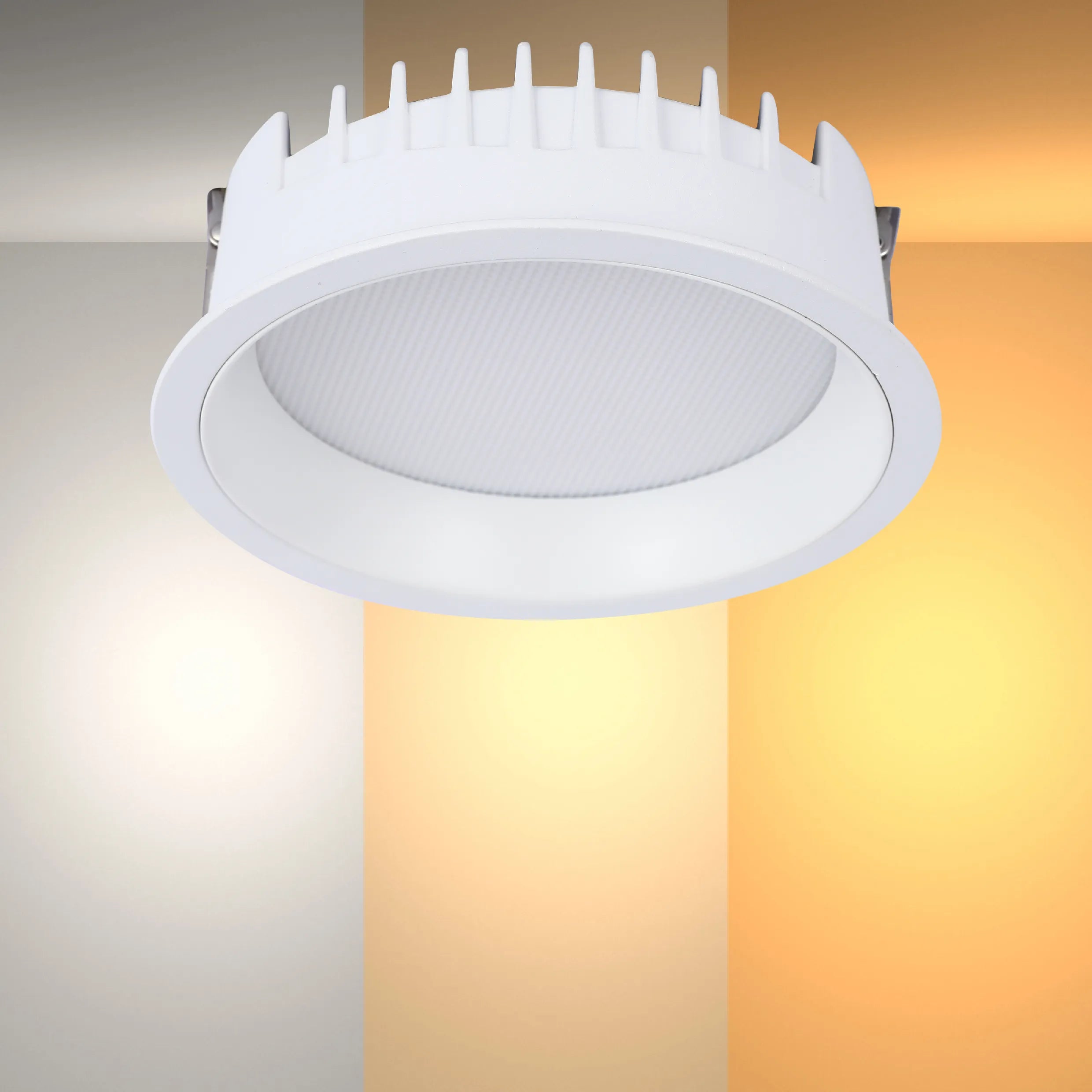 Downlight LED Empotrado Circular - Negro y Blanco - Varios Tamaños