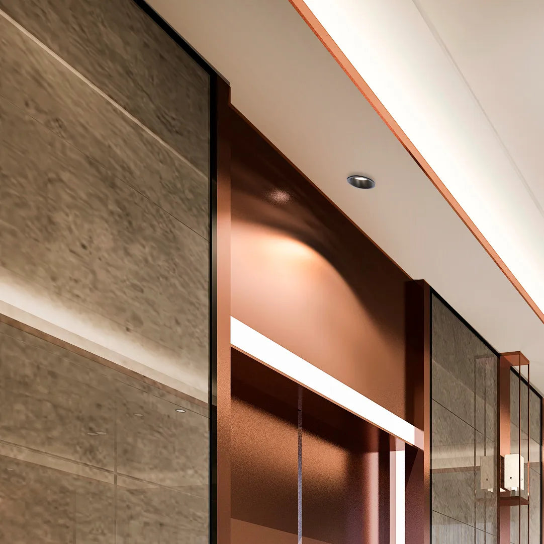 Downlight LED Empotrado Circular - Negro y Blanco - Varios Tamaños