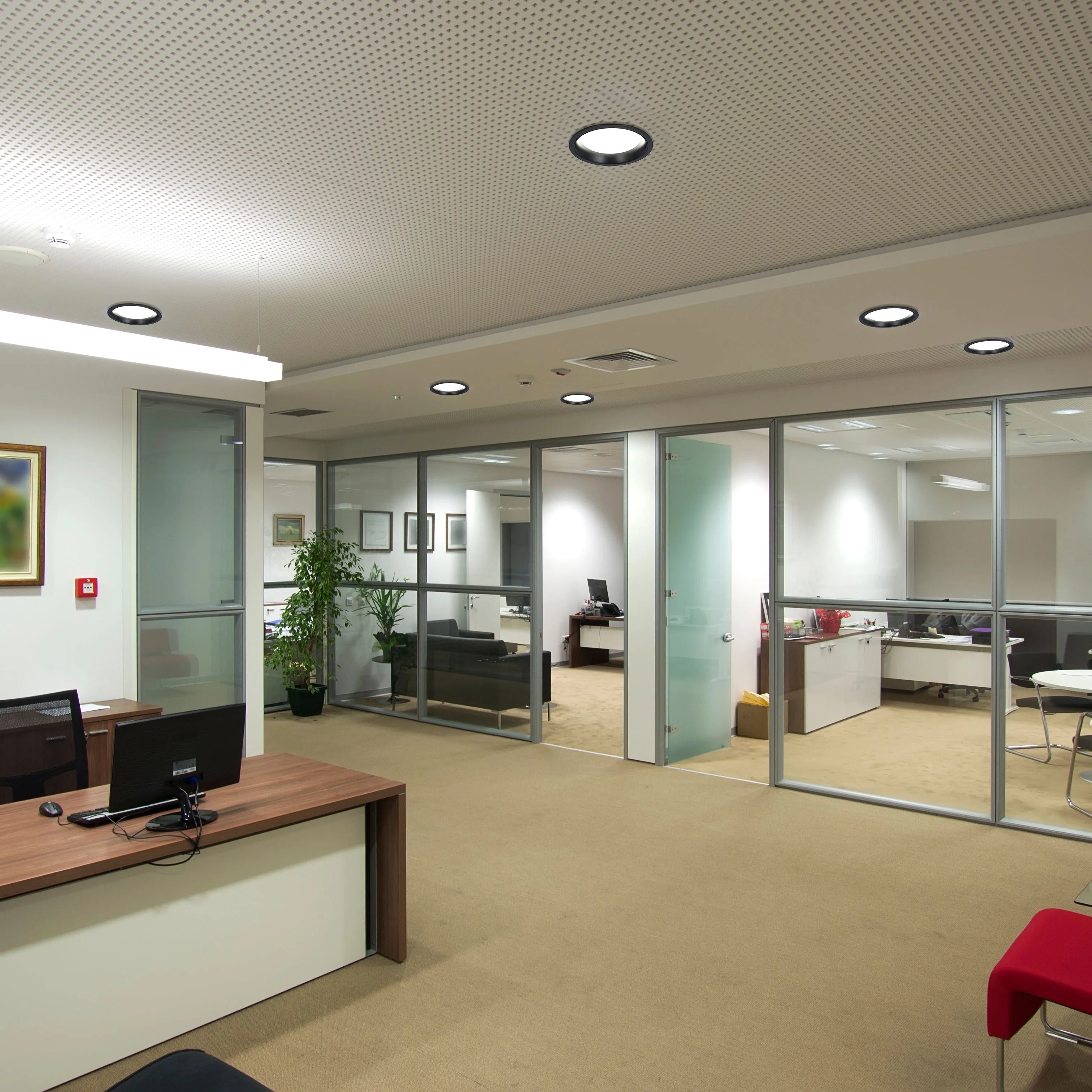 Downlight LED Empotrado Circular - Negro y Blanco - Varios Tamaños