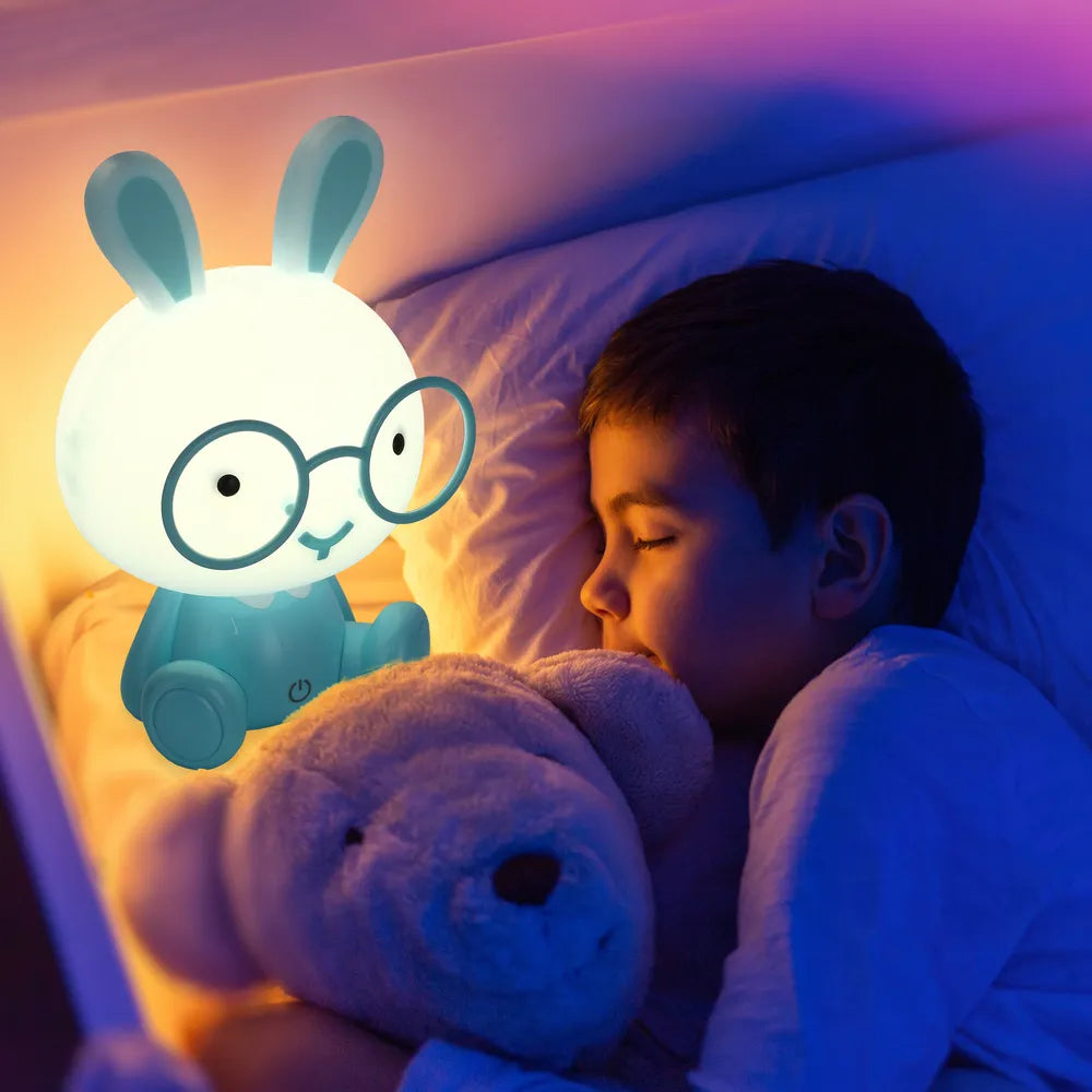 Lámpara Nocturna TEKLED Cuddle Critters Luz Nocturna LED Lámparas para Dormir-Conejito-130-03780