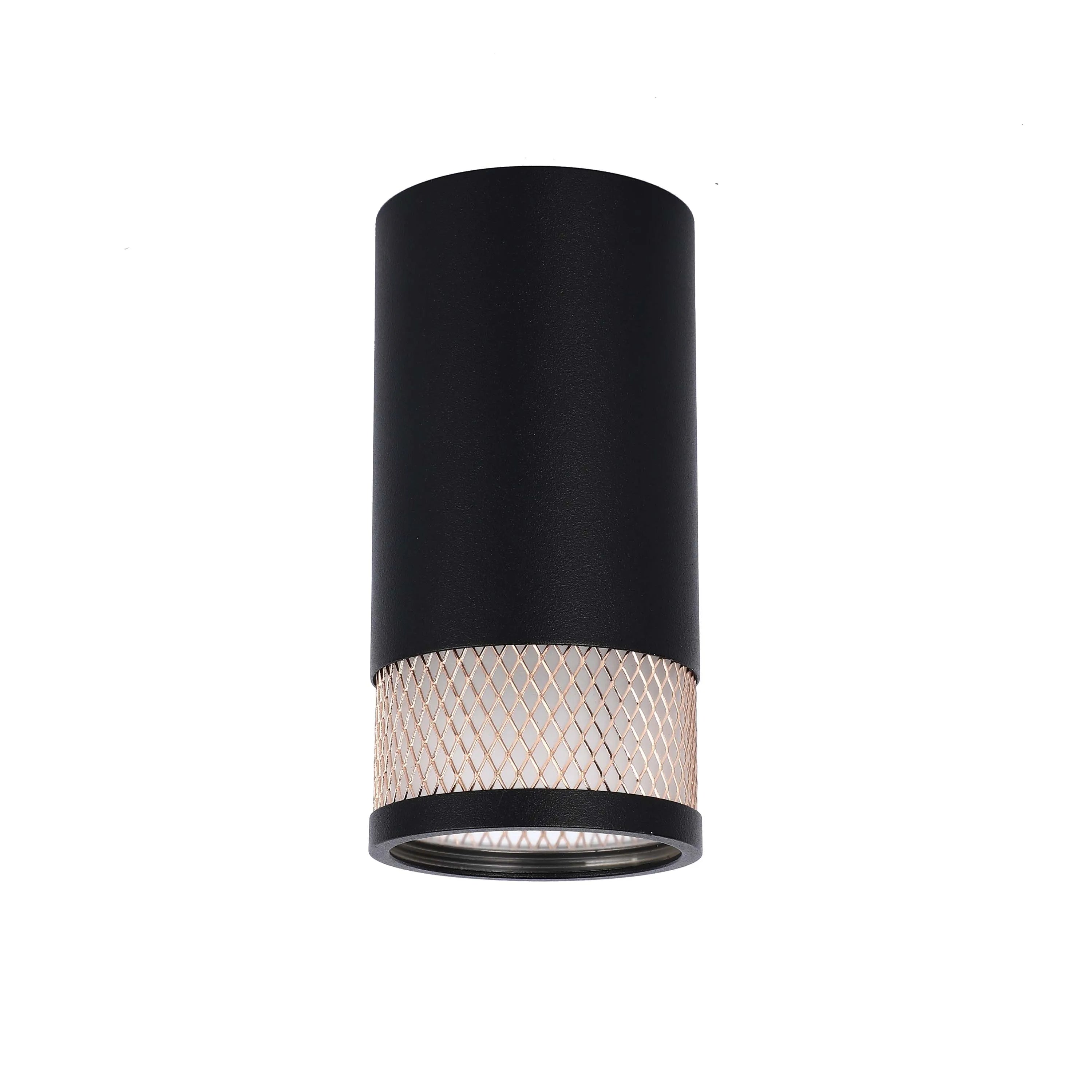 Colección de luces con diseño cilíndrico de malla