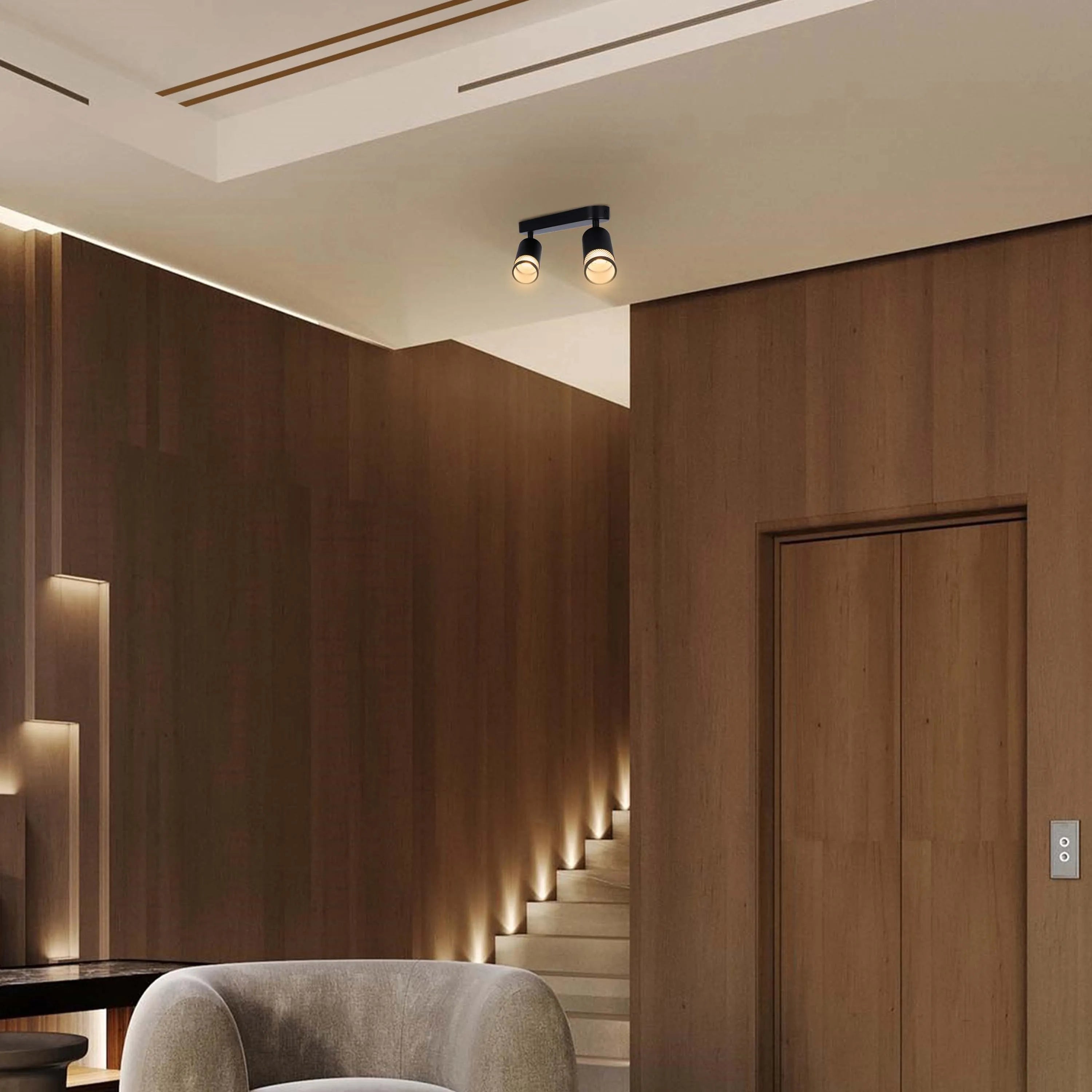 Colección de luces con diseño cilíndrico de malla