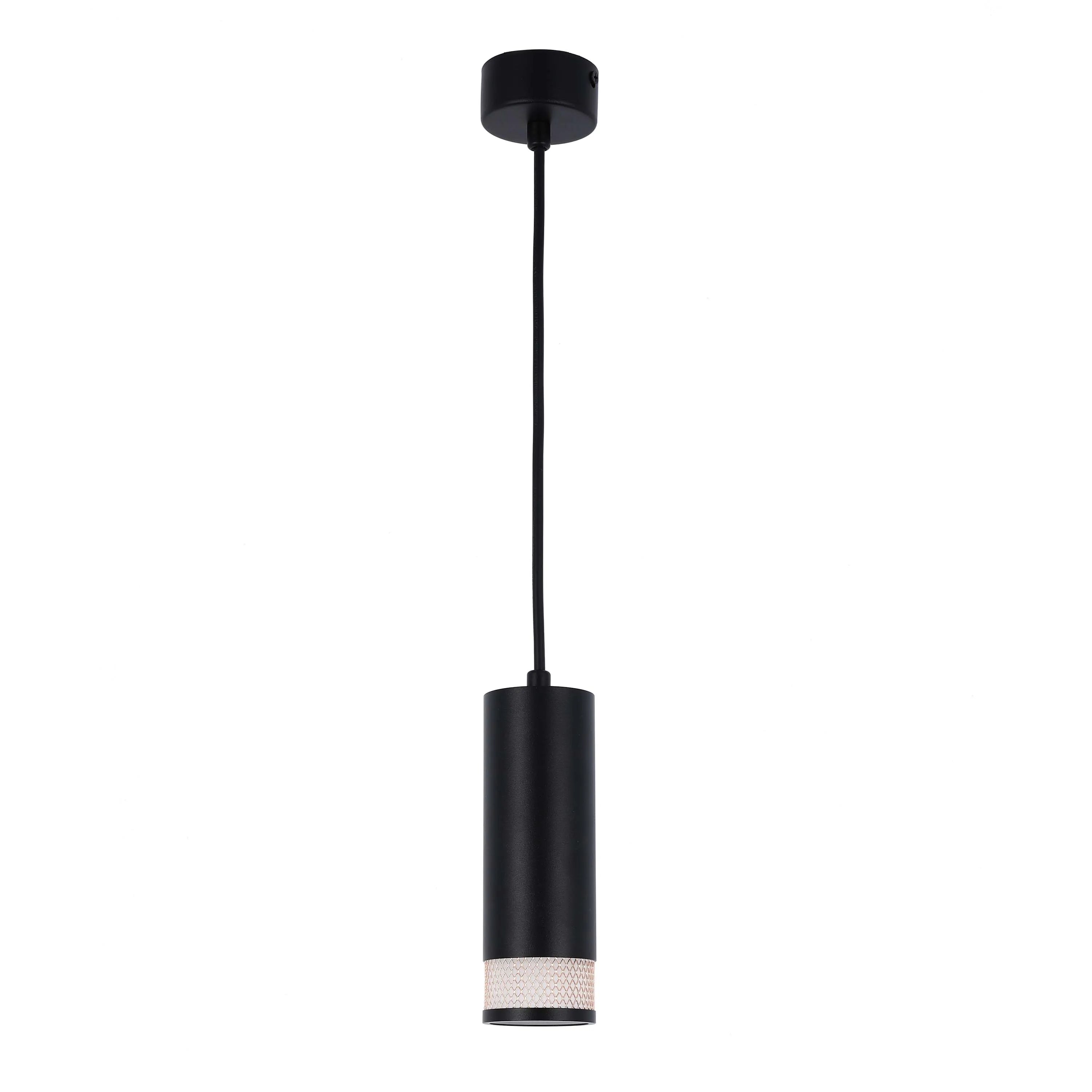 Colección de luces con diseño cilíndrico de malla