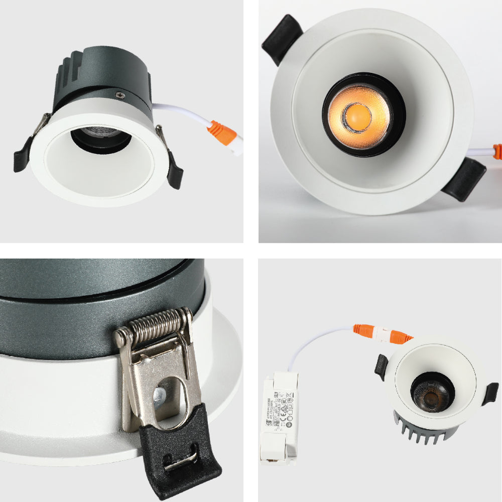 Imagen principal de un downlight LED COB ajustable de 10W, ideal para oficinas con estilo minimalista y contemporáneo.