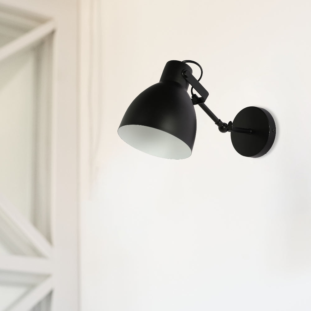 Luz de pared ajustable de estilo nórdico, ideal para oficinas modernas y decoraciones contemporáneas con un diseño minimalista.