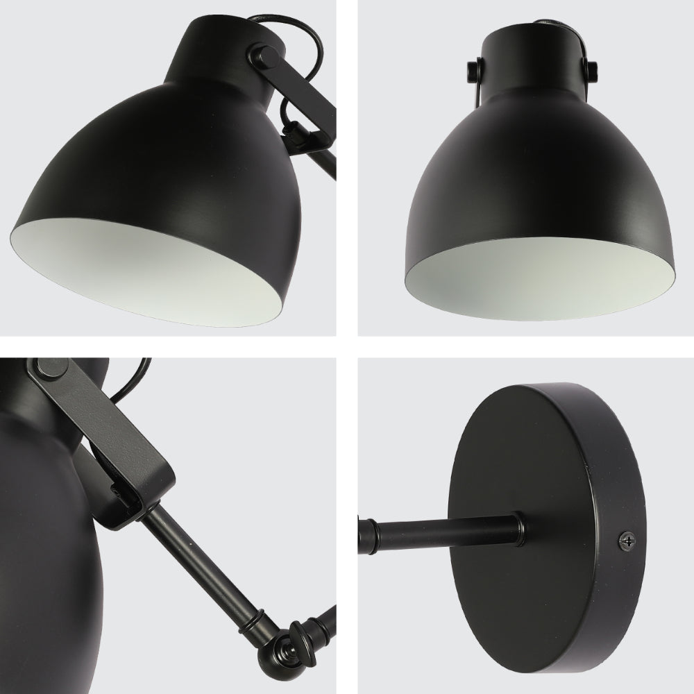 Luz de pared ajustable estilo nórdico, ideal para salas modernas, proporcionando iluminación focalizada y elegante.