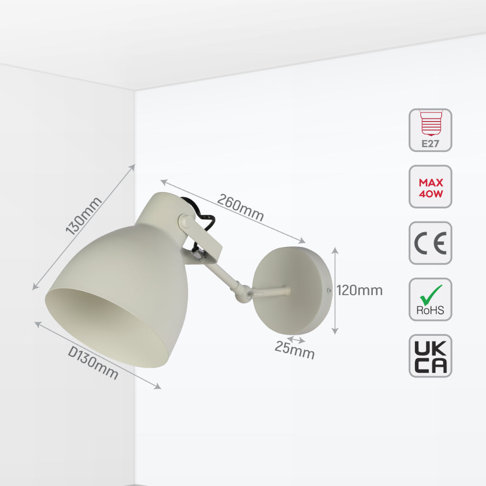 Luz de pared ajustable de estilo nórdico, perfecta para salones modernos y minimalistas, ideal para destacar espacios específicos.