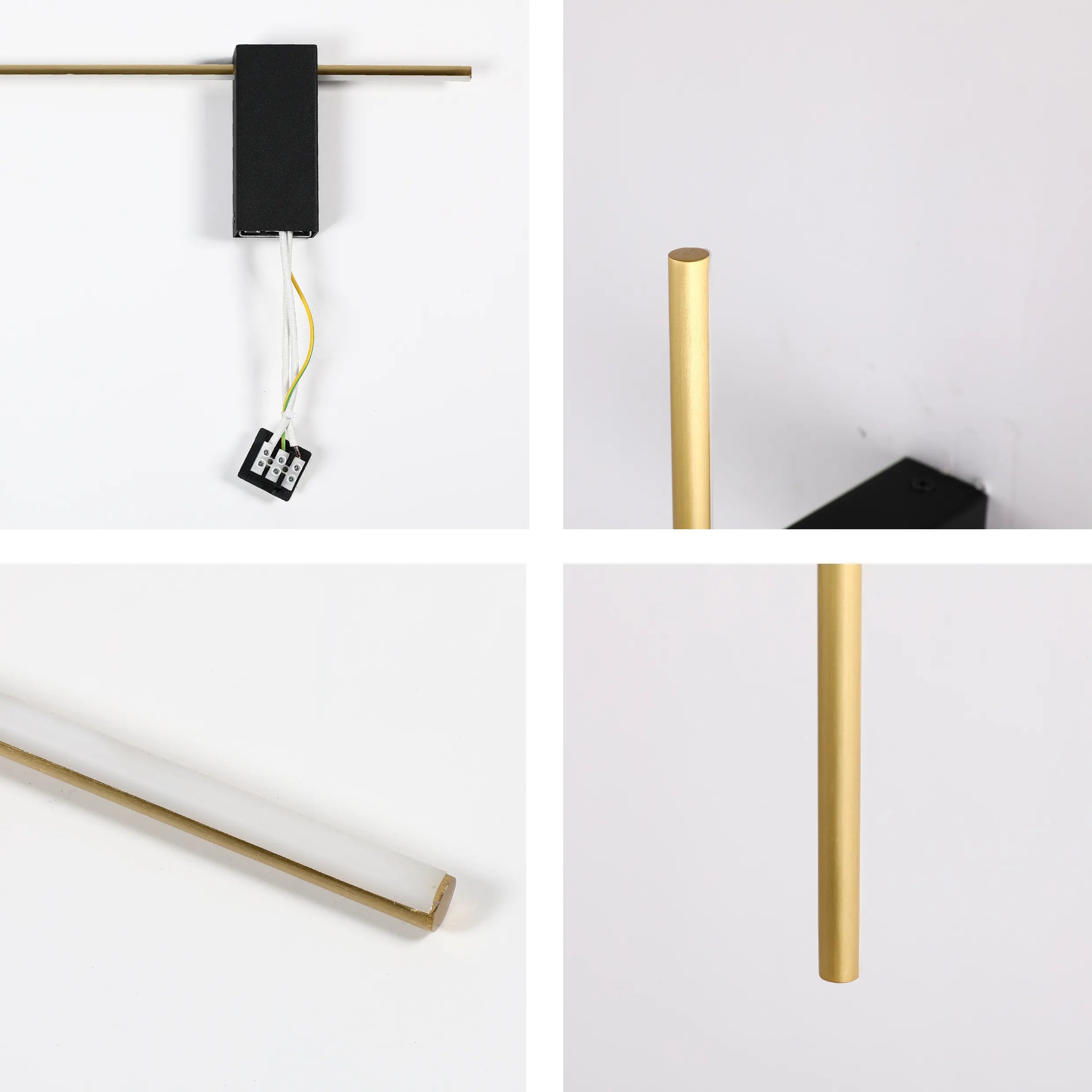 Aplique de Pared LED Aurora Slimline – Minimalista Moderno en Negro y Dorado