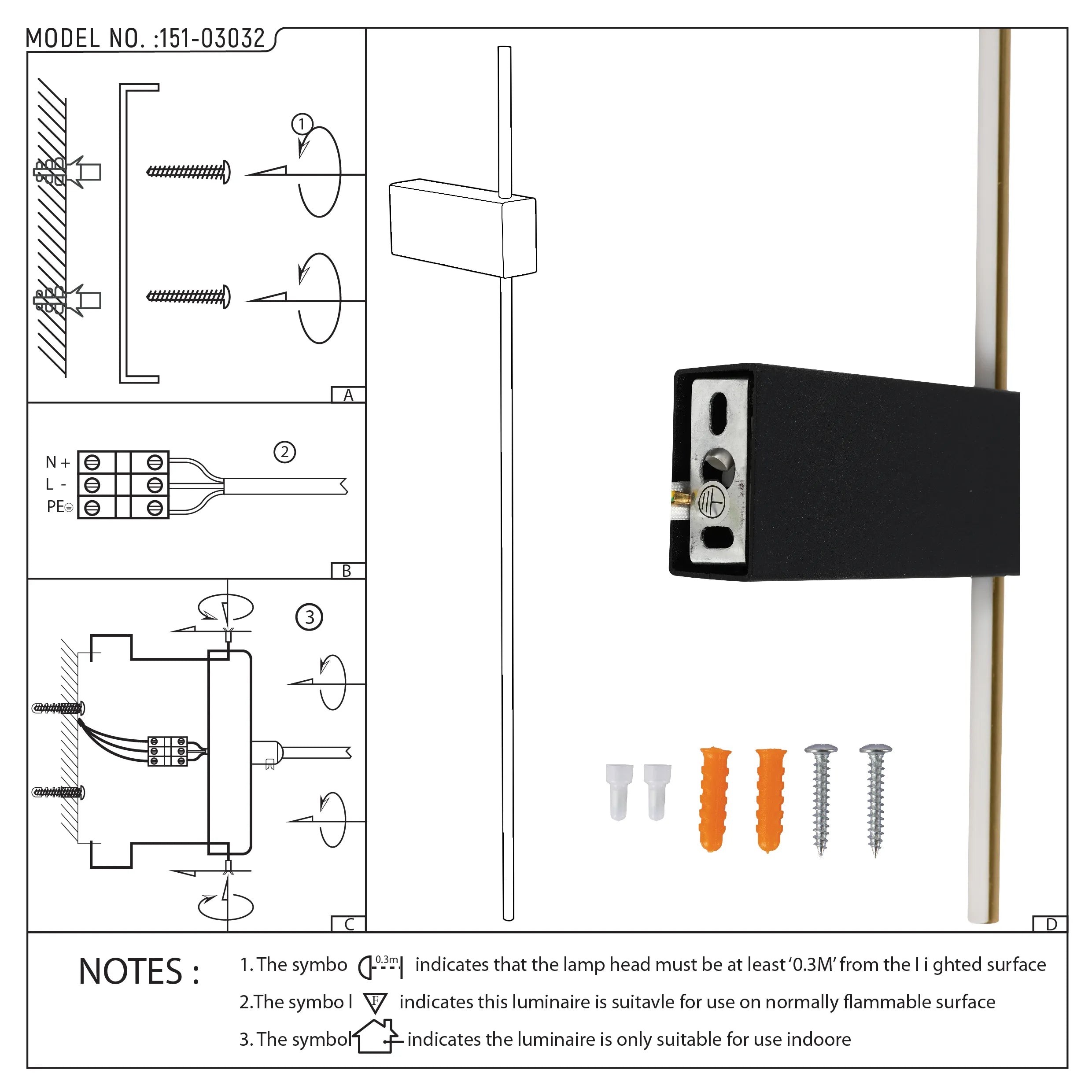 Aplique de Pared LED Aurora Slimline – Minimalista Moderno en Negro y Dorado