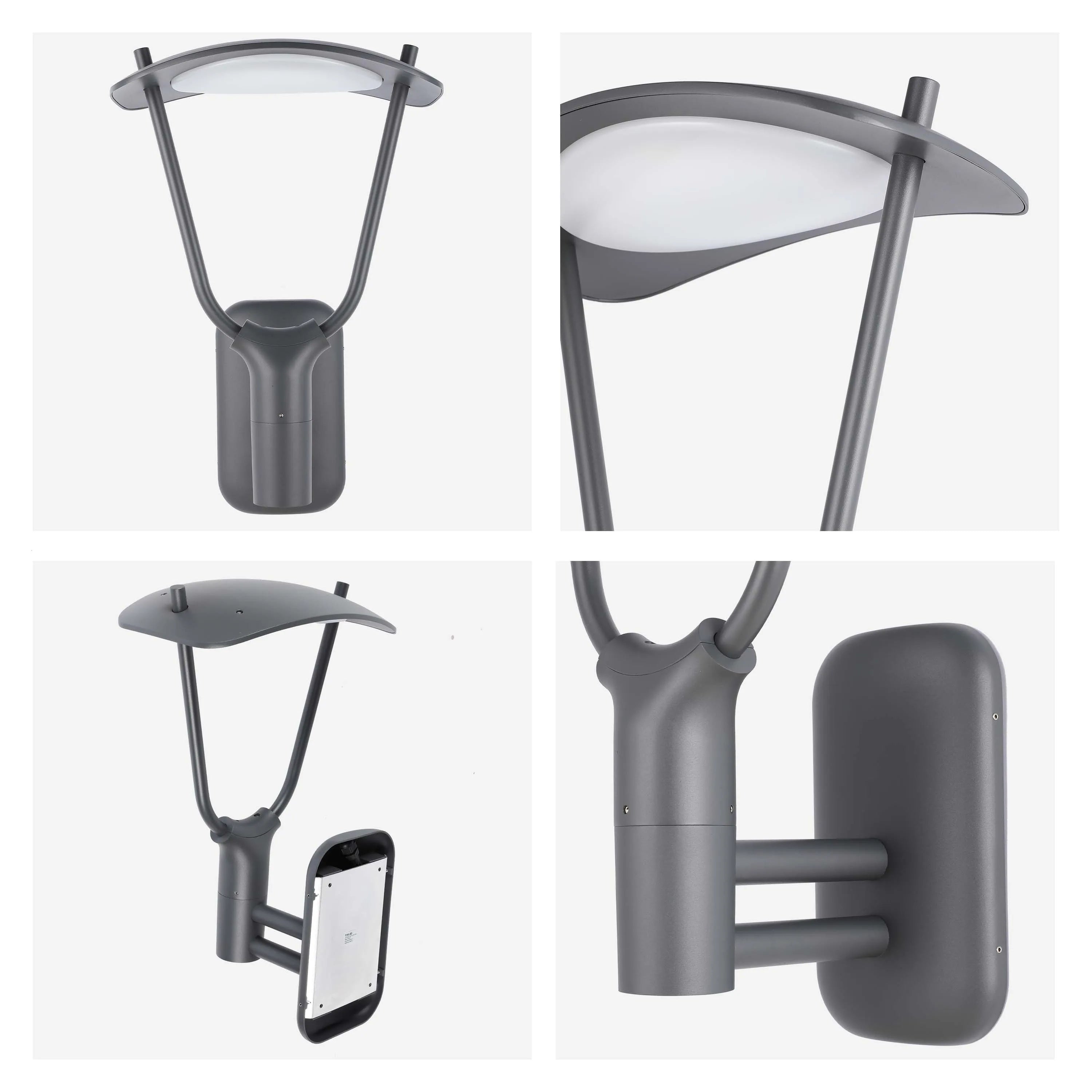 Lámpara de pared moderna gris para exterior con grado de protección IP65