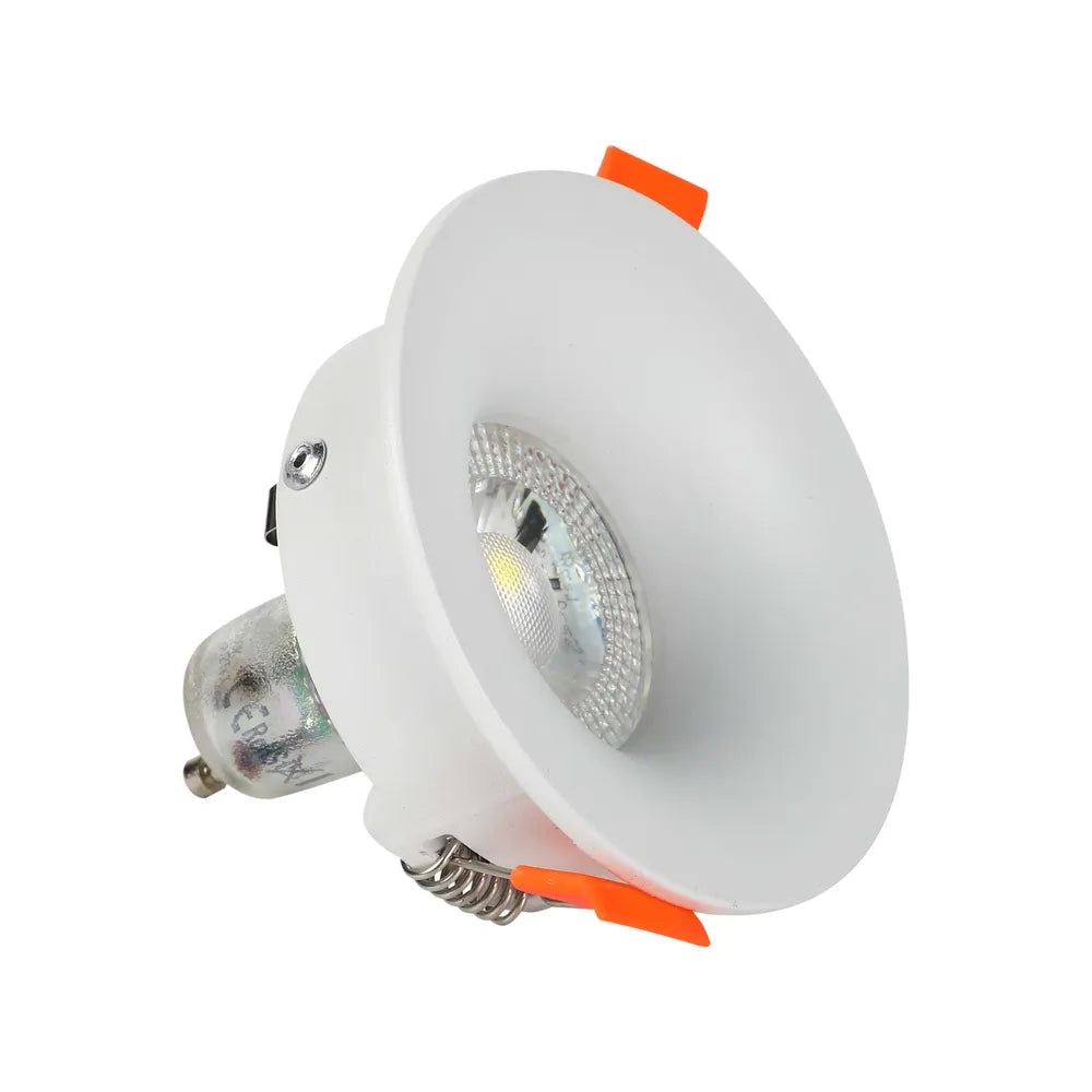 Luminaria empotrable GU10 TEKLED Halo de bajo deslumbramiento fija GU10 Downlight-Blanco-143-03993