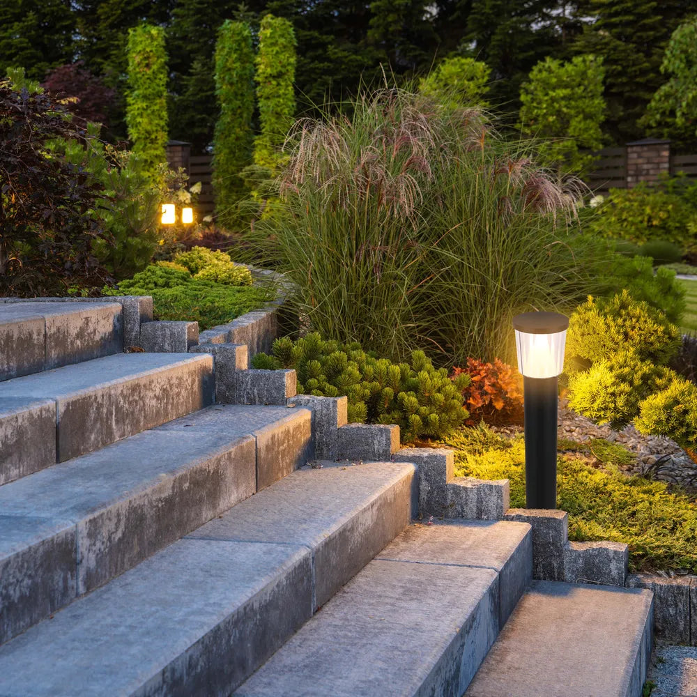 Luz de Bolardo Exterior TEKLED HaloGlow Luz de Bolardo LED 12W Blanco Cálido-Título Predeterminado-257-03066