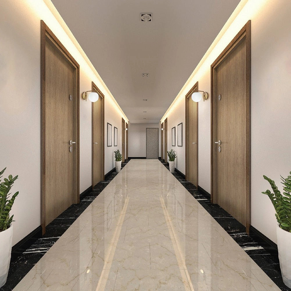More interior usage of Opal Globe Glass Bronze L Shape Metal Wall Light with E27 Fitting | TEKLED 151-19498