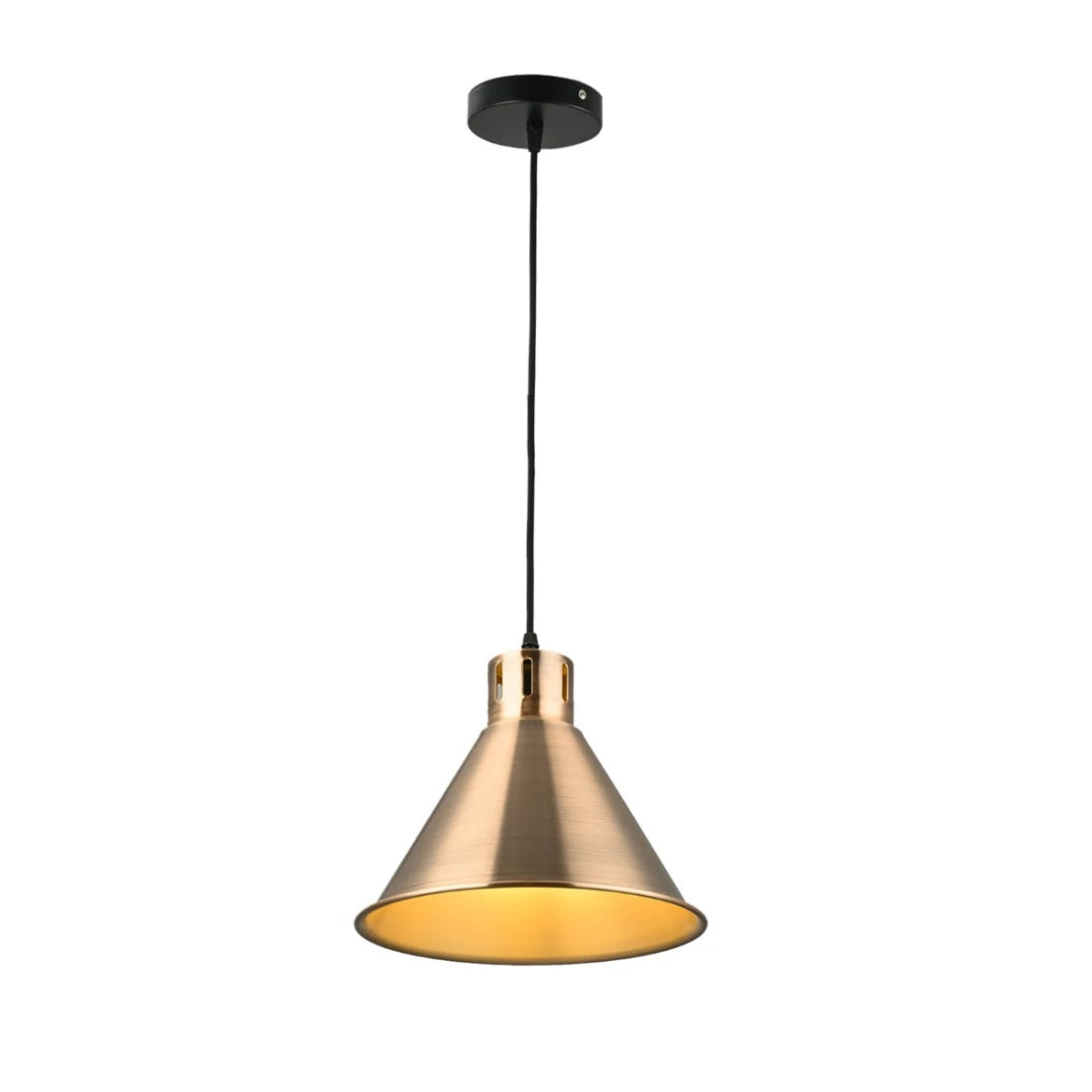 Lámpara colgante cónica industrial perfecta para comedores de estilo moderno, añadiendo un toque elegante y funcional a tu espacio.