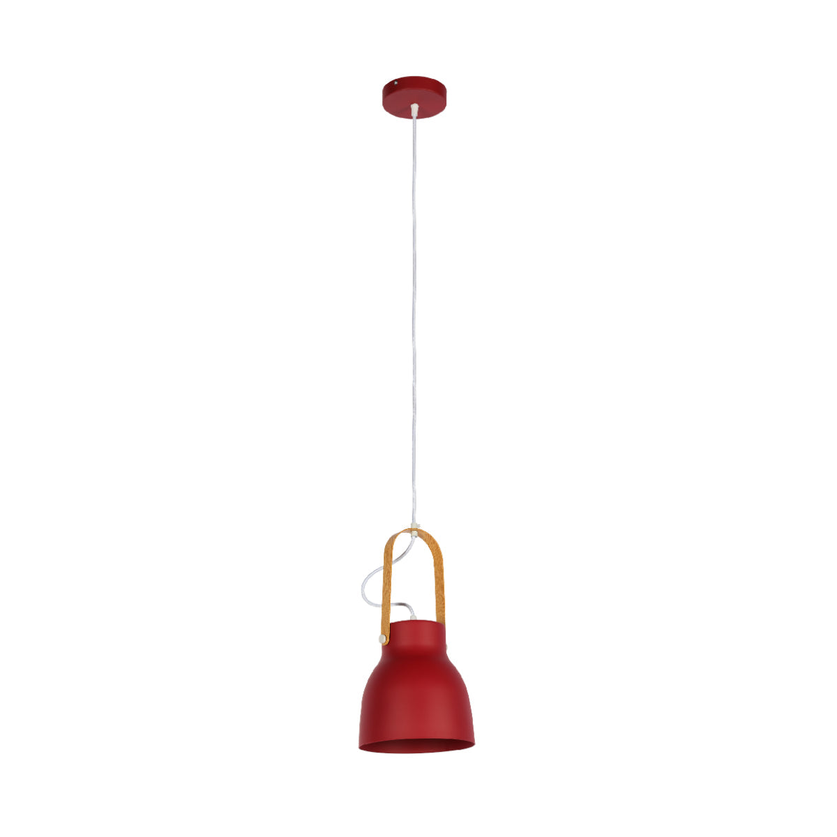 Lámpara colgante cone nórdica versátil en un comedor moderno, ideal para agregar estilo y luz a tu espacio.