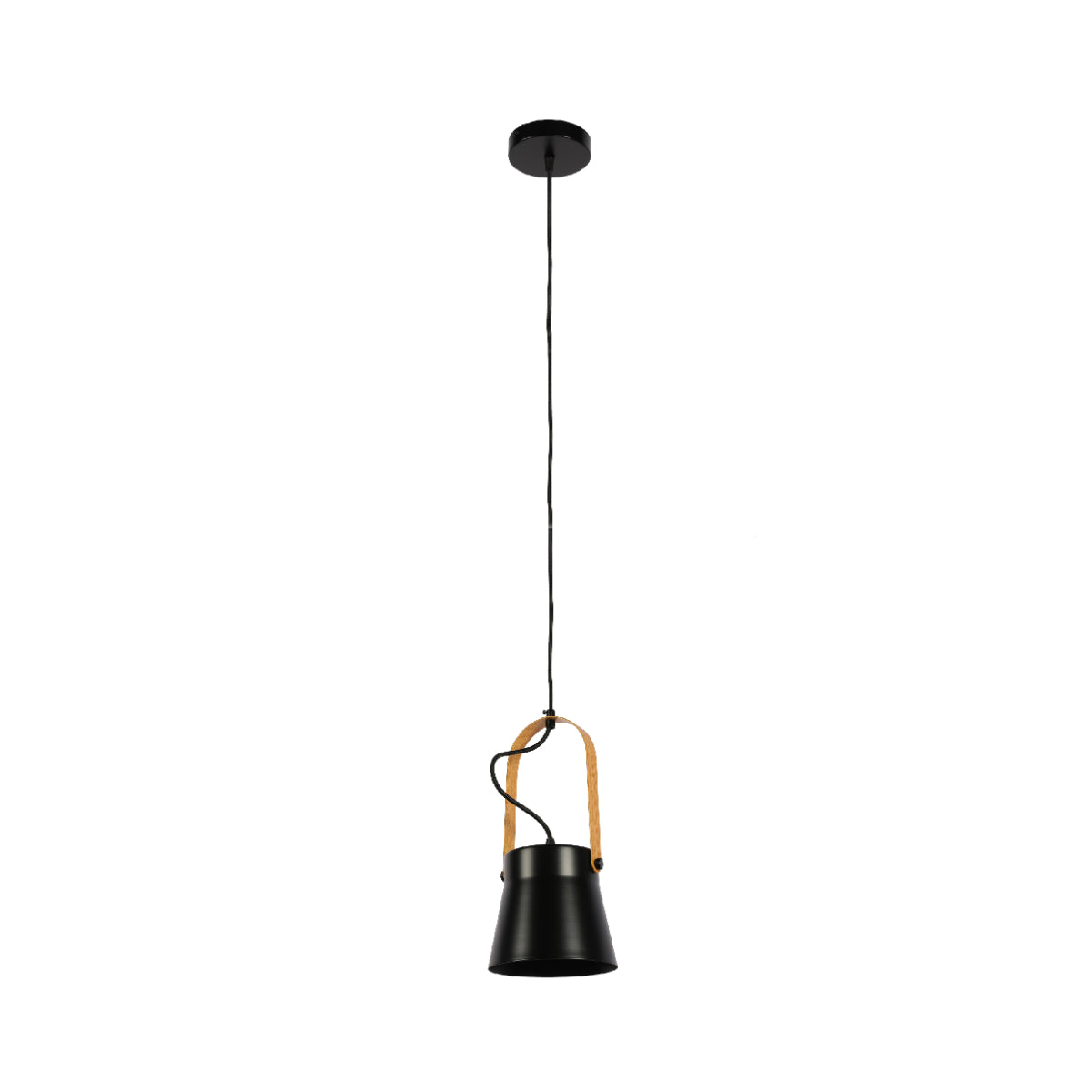 Lámpara colgante cónica nórdica perfecta para salas de estar de estilo escandinavo, añadiendo elegancia y funcionalidad.