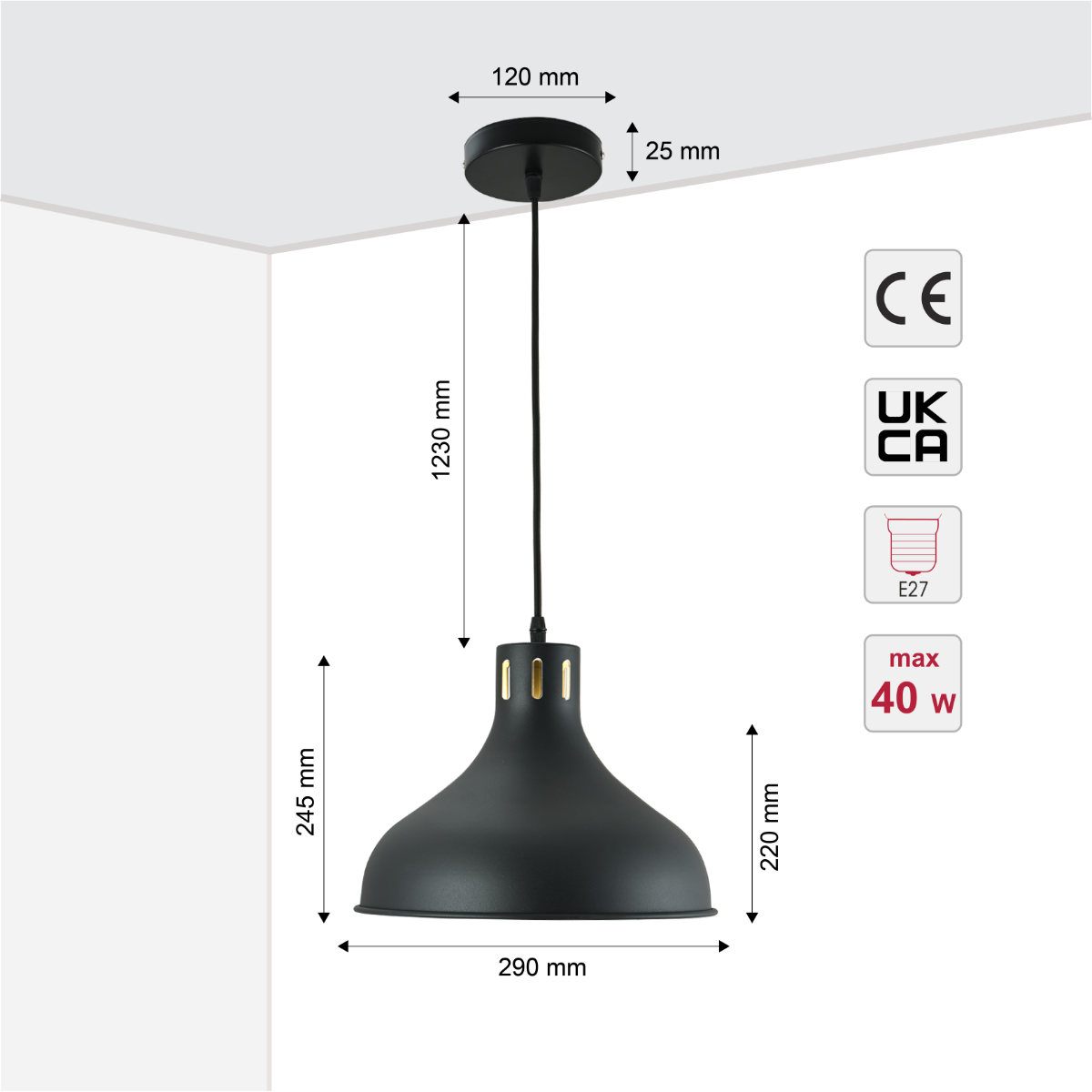 Imagen principal de una lámpara colgante con forma de cebolla, ideal para cocinas con decoración rústica.
