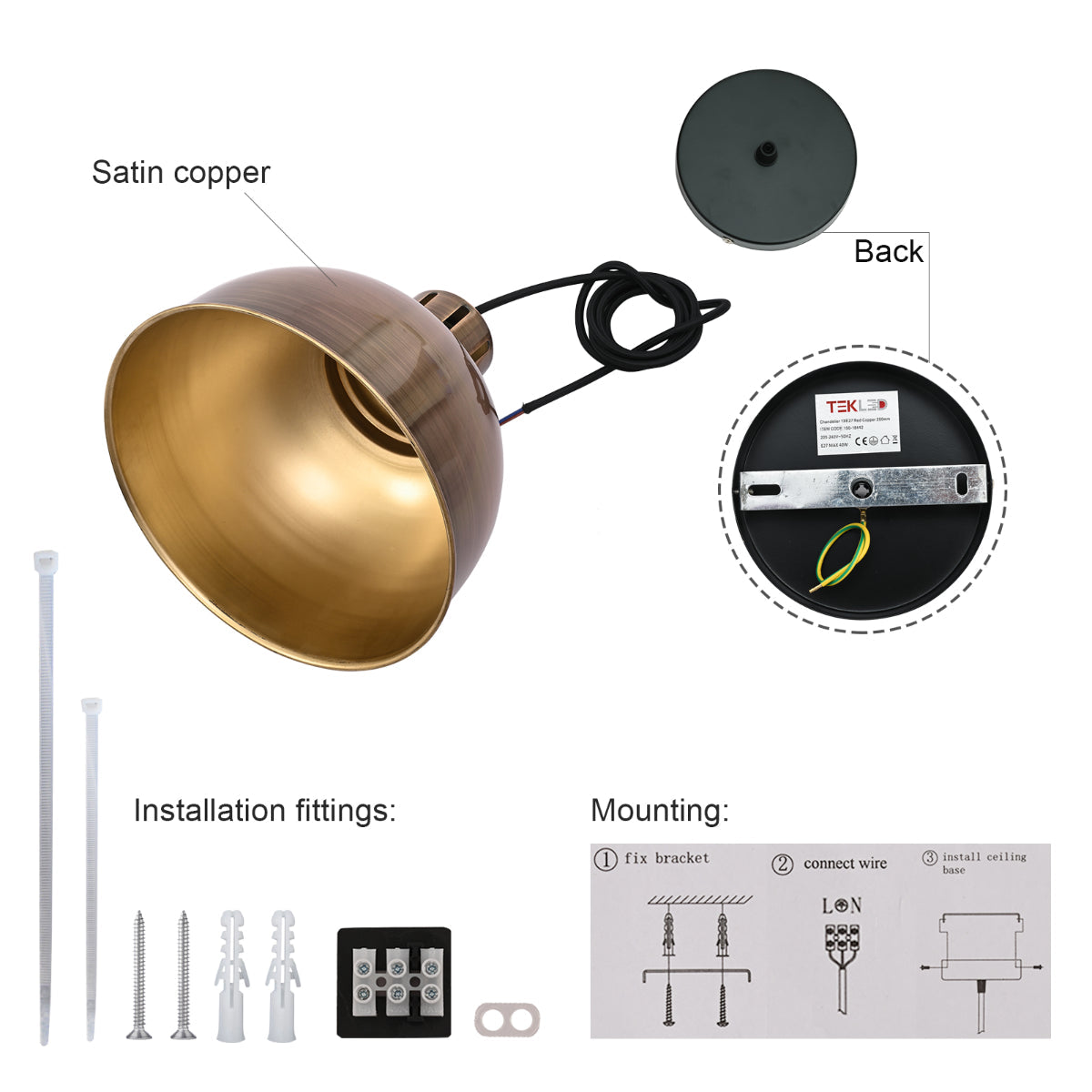 Cerca del diseño del colgante de cúpula clásica, ideal para iluminar comedores con estilo vintage elegante.