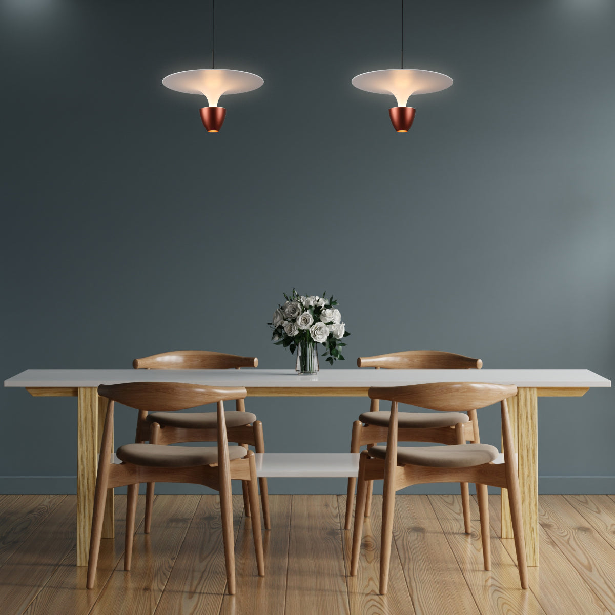 Lámpara colgante de diseño de fuente, ideal para comedores con estilo contemporáneo, realzando el ambiente moderno y acogedor.