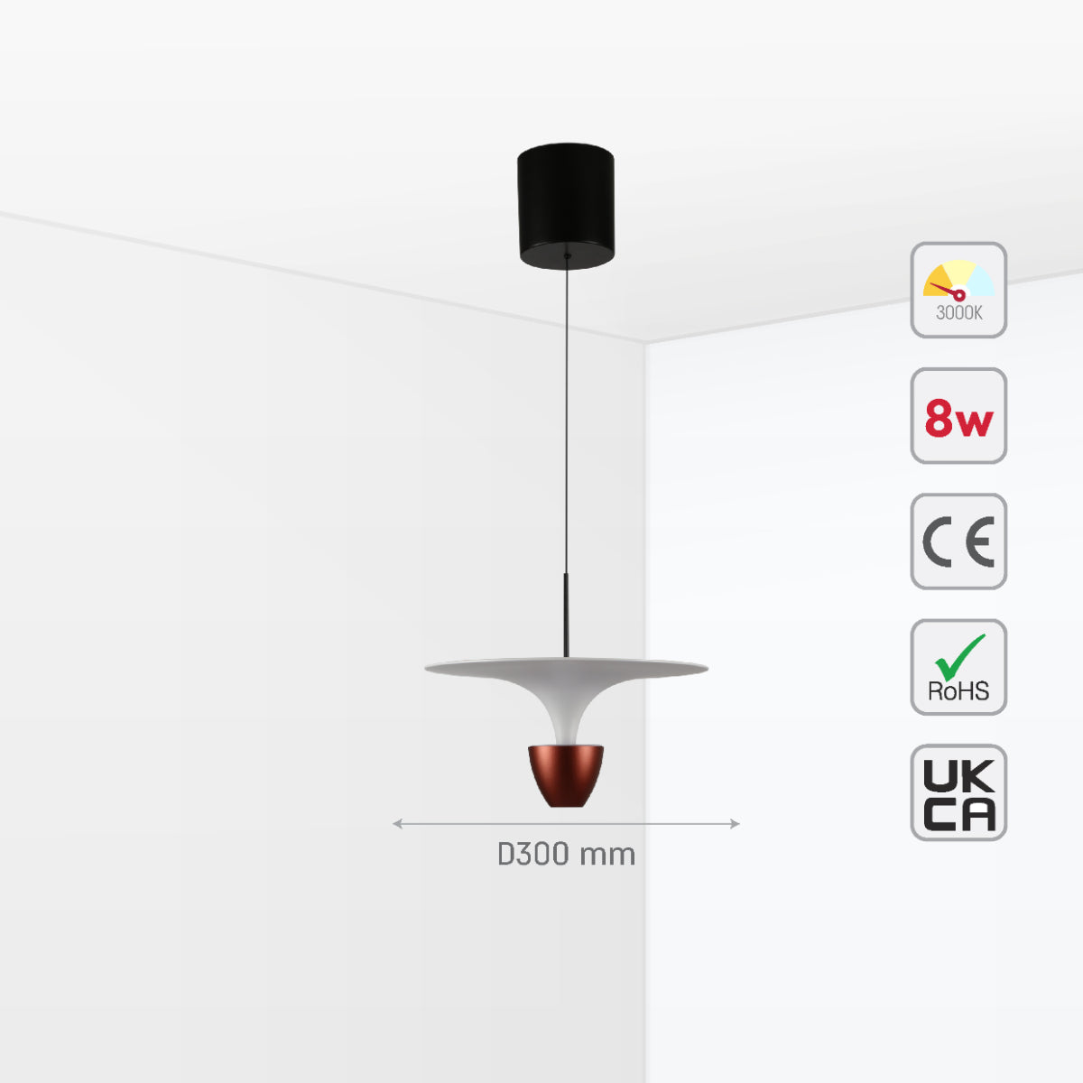 Luz colgante de diseño elegante en forma de fuente, ideal para comedores con estilo contemporáneo y funciones de cambio de temperatura CCT.