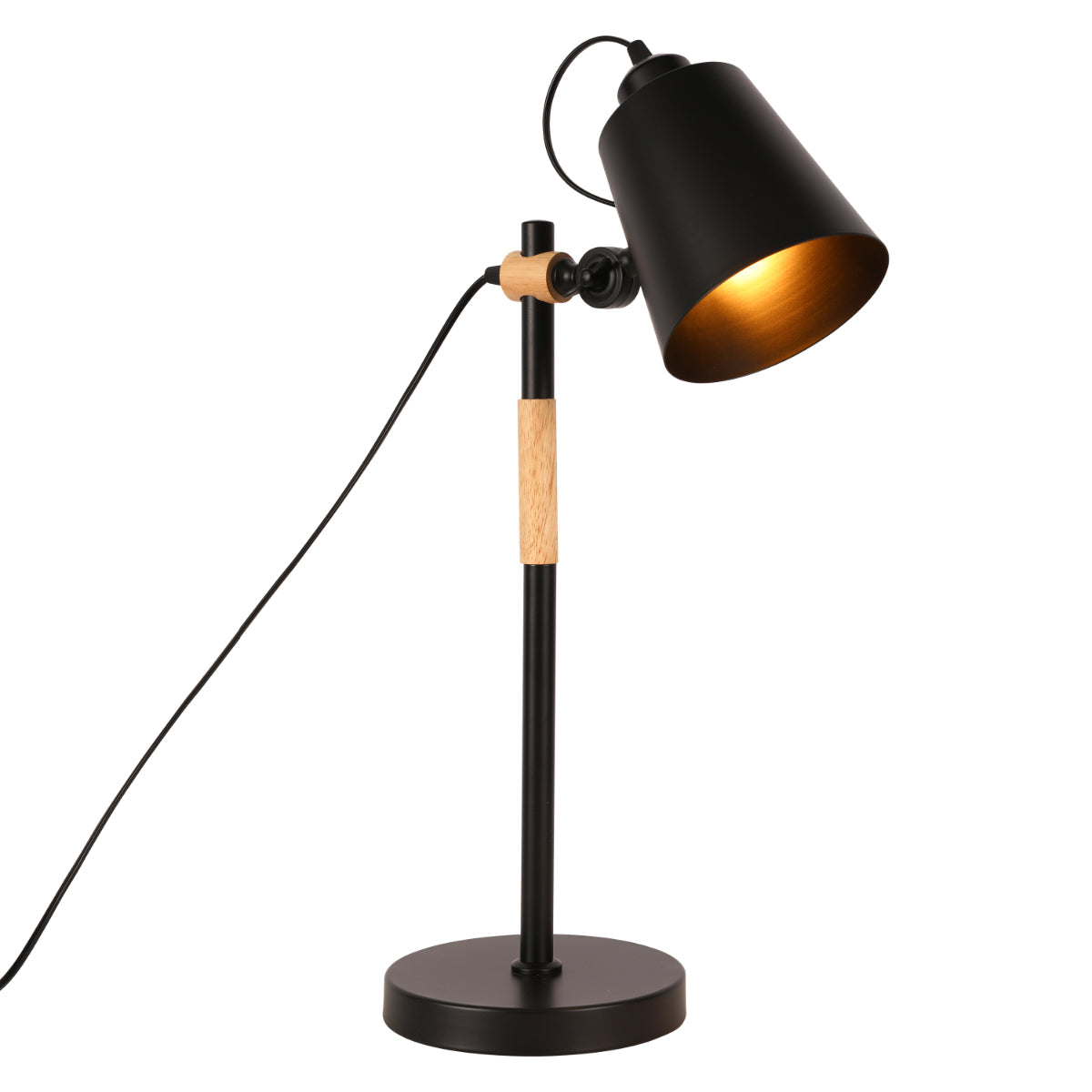 Lámpara de escritorio escandinava con diseño minimalista, perfecta para oficinas modernas y decoraciones contemporáneas.