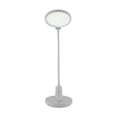 Lámpara de escritorio LED con cuello de ganso, perfecta para oficinas modernas y espacios de trabajo minimalistas.
