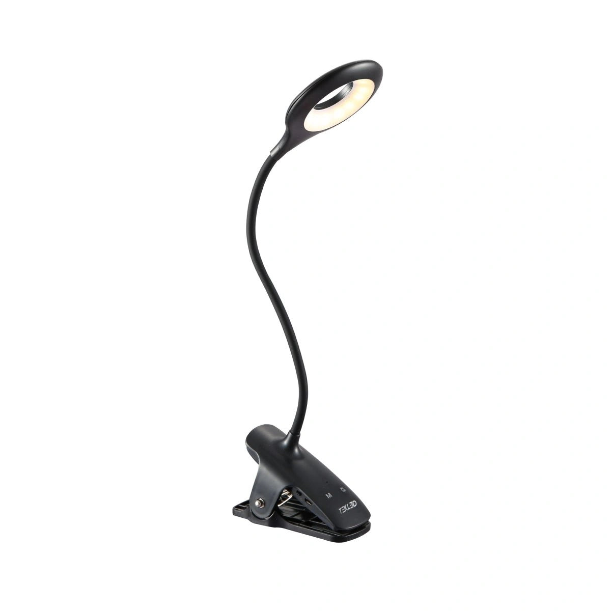 Main image of Ringo White Rechargable Clip on Reading Desk Light Dimmable and Colour Modes | TEKLED 130-03622