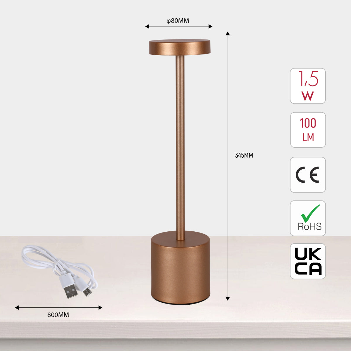 Lámpara de columna LED portátil con control CCT, perfecta para espacios modernos como oficinas o salones.