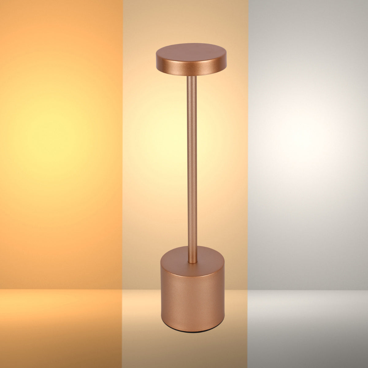 Lámpara de columna LED portátil con control CCT, perfecta para espacios modernos como oficinas o salas de estar.